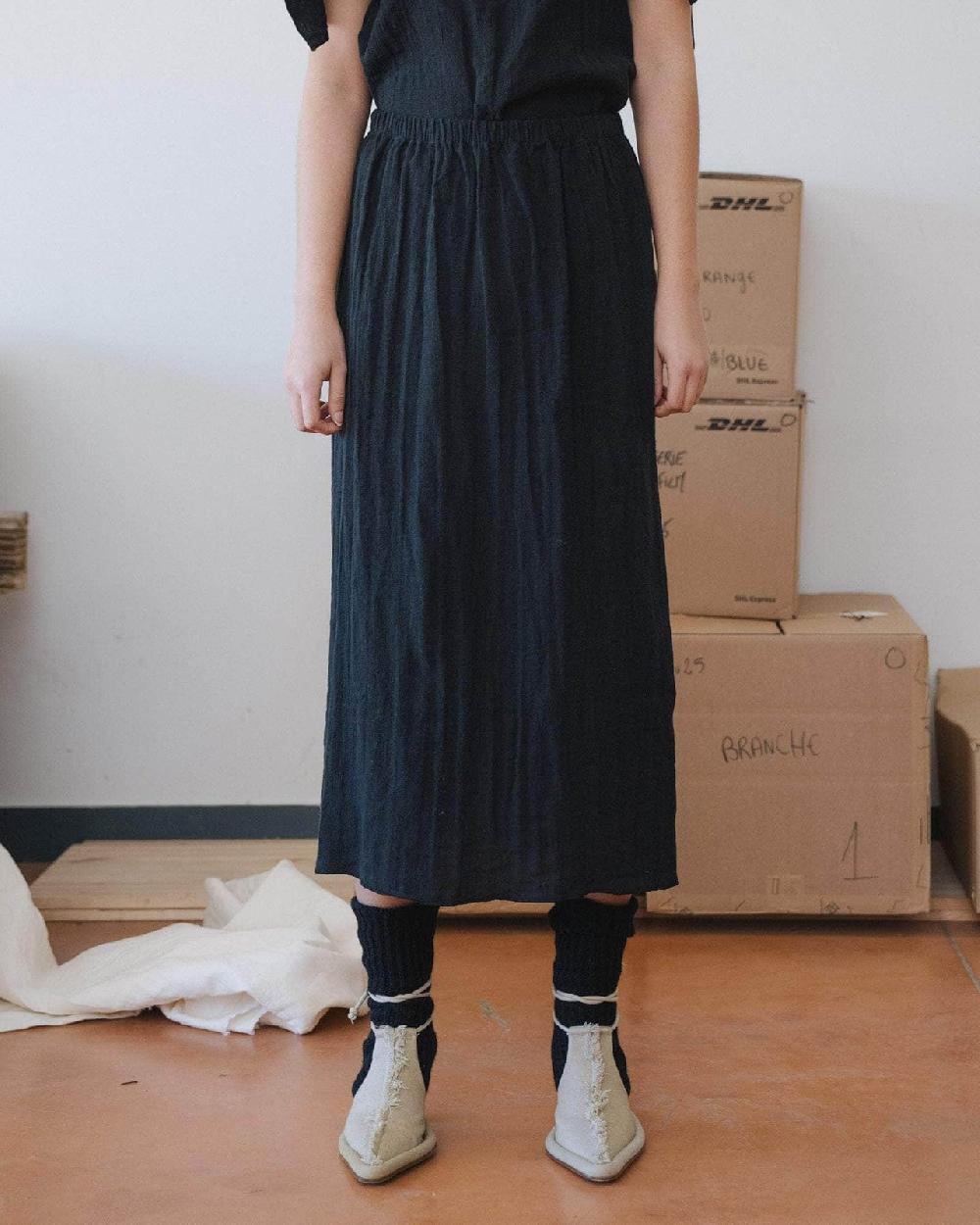 baserange jupe folio - Lin froissé