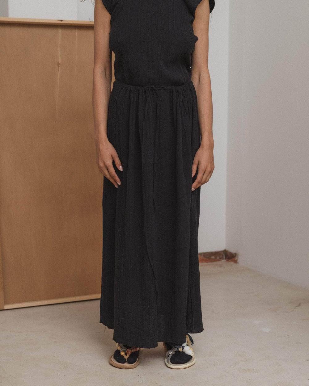 baserange Jupe max - Lin froissé