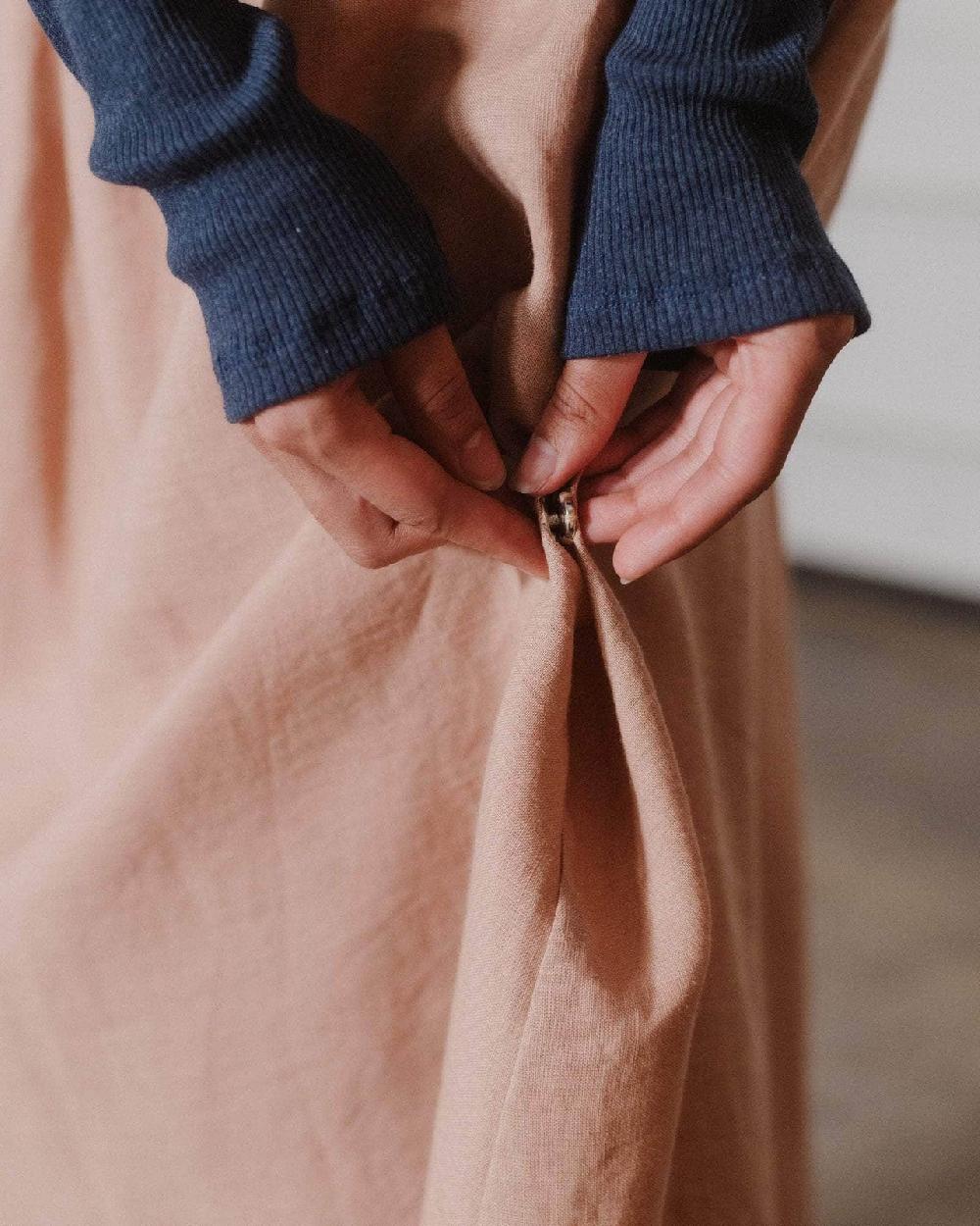 Baserange Jupe Ponte - Chanvre