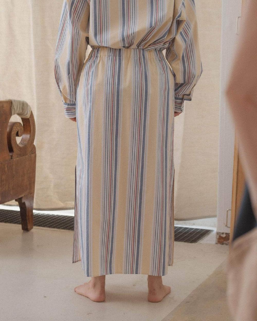 Baserange Jupe Stave - Popeline De Coton Biologique