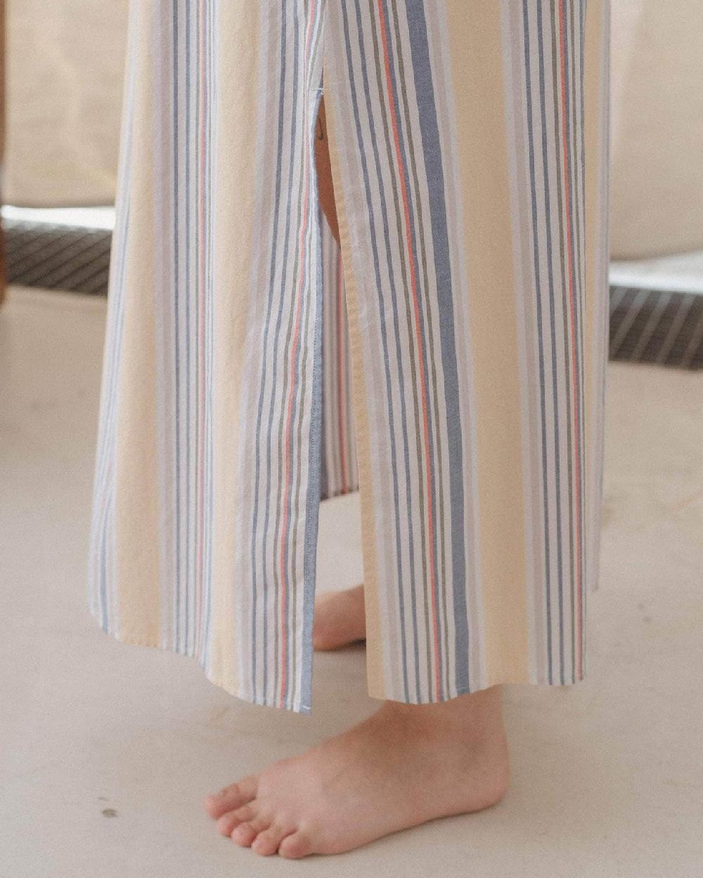 Baserange Jupe Stave - Popeline De Coton Biologique