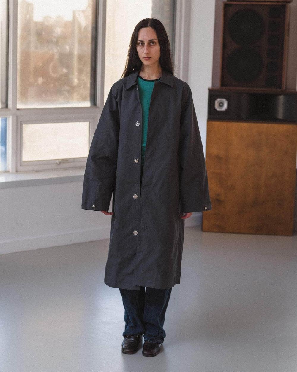 baserange manteau long even - Coton ciré