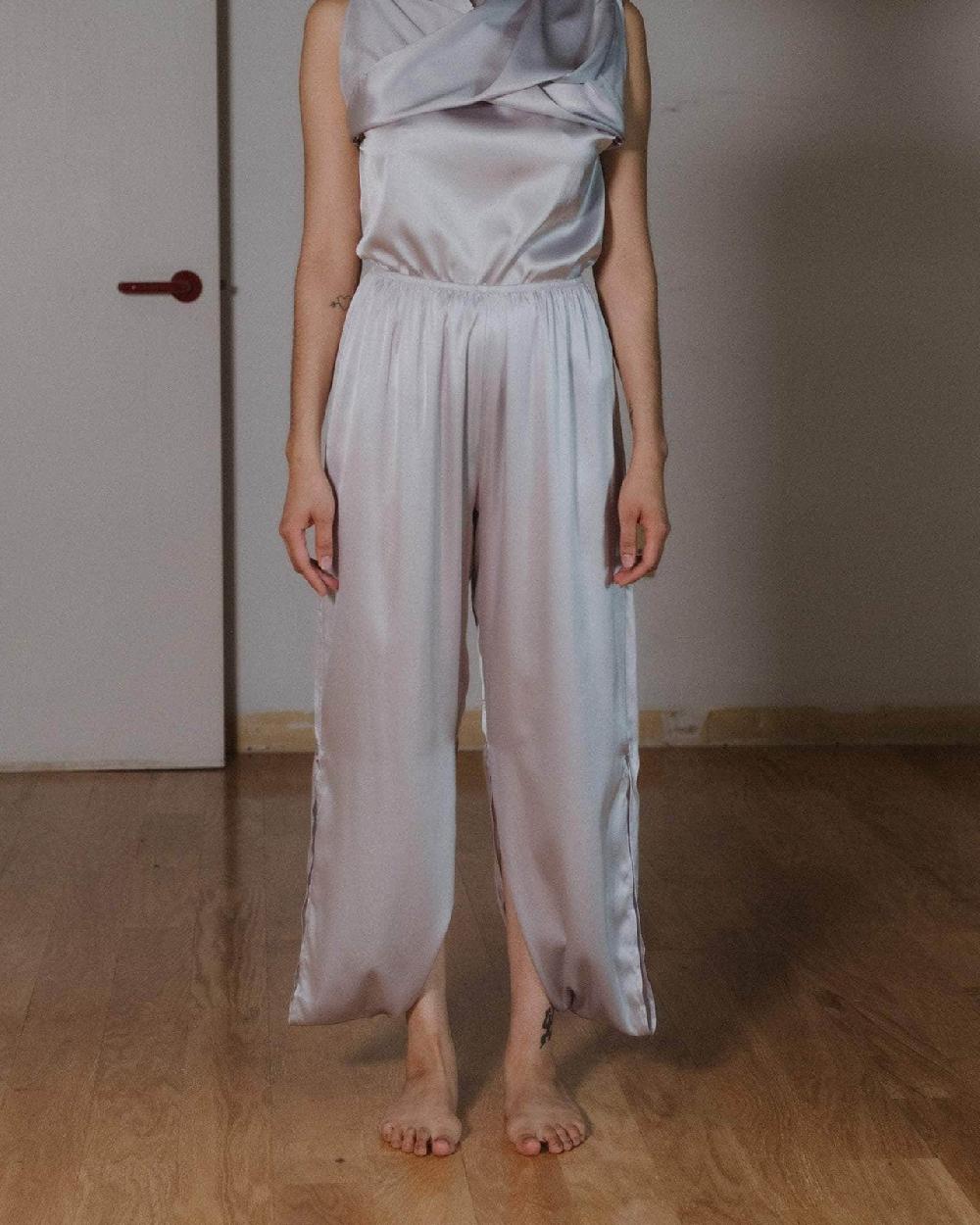 baserange Pantalon city - Satin de soie