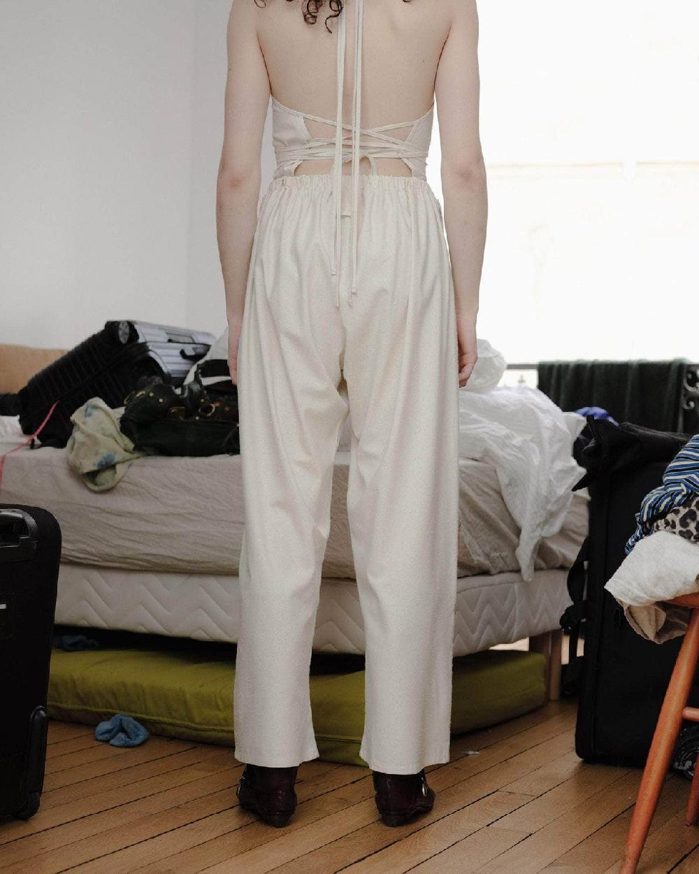 Baserange Pantalon Cravat - Soie Sauvage