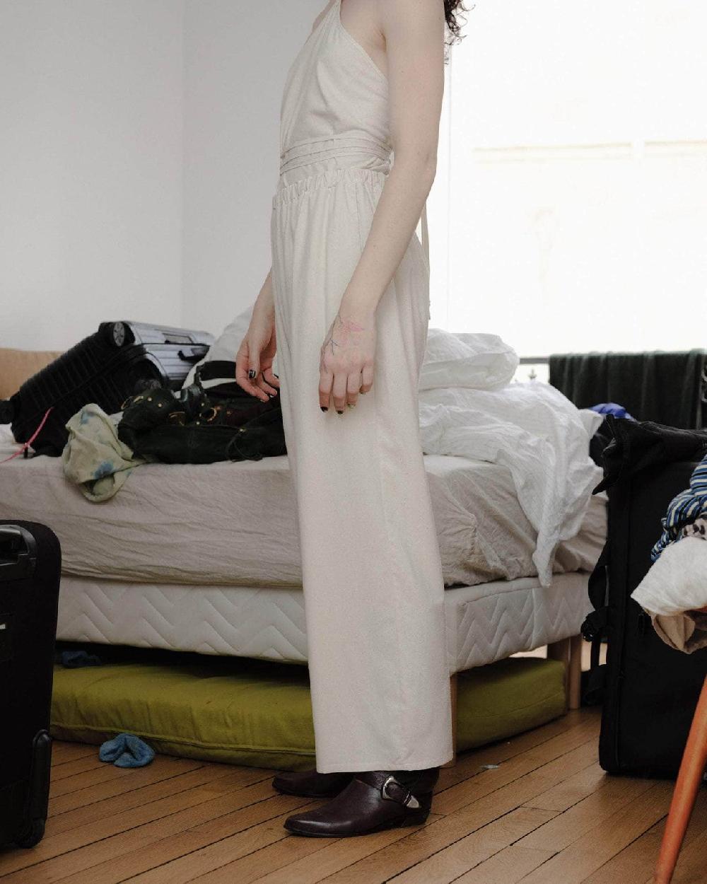 Baserange Pantalon Cravat - Soie Sauvage