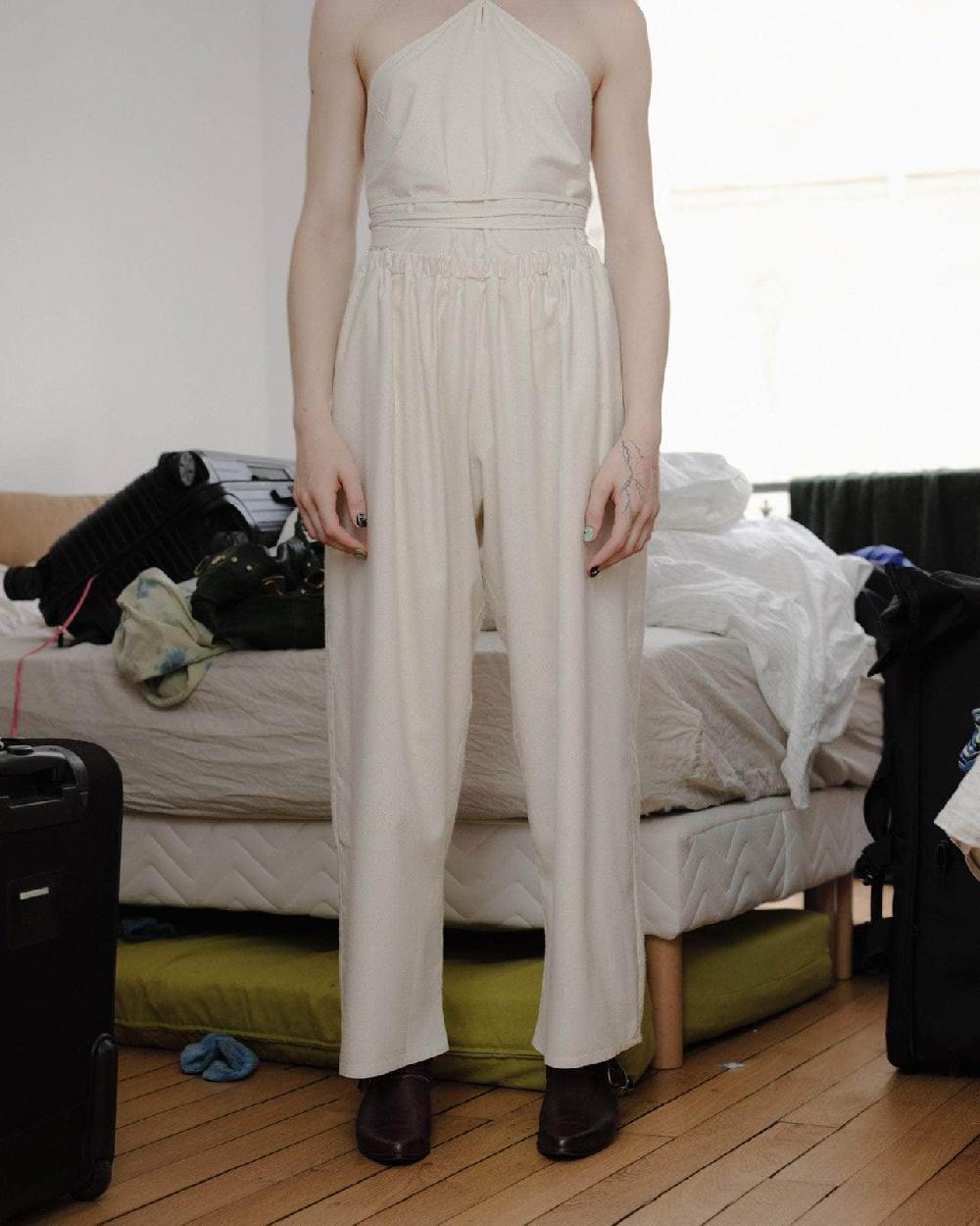 baserange Pantalon cravat - Soie sauvage