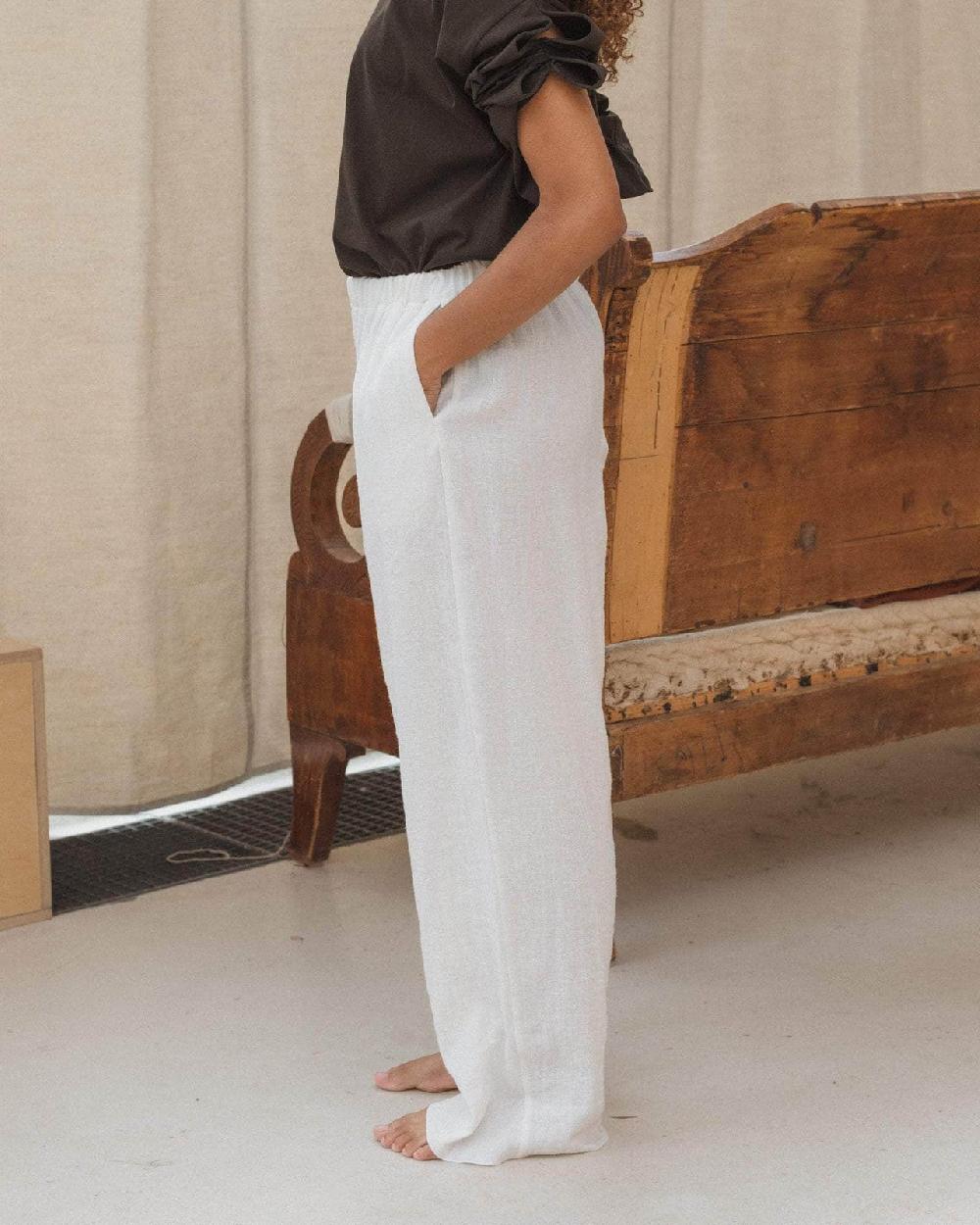 Baserange Pantalon Folio - Lin Froissé