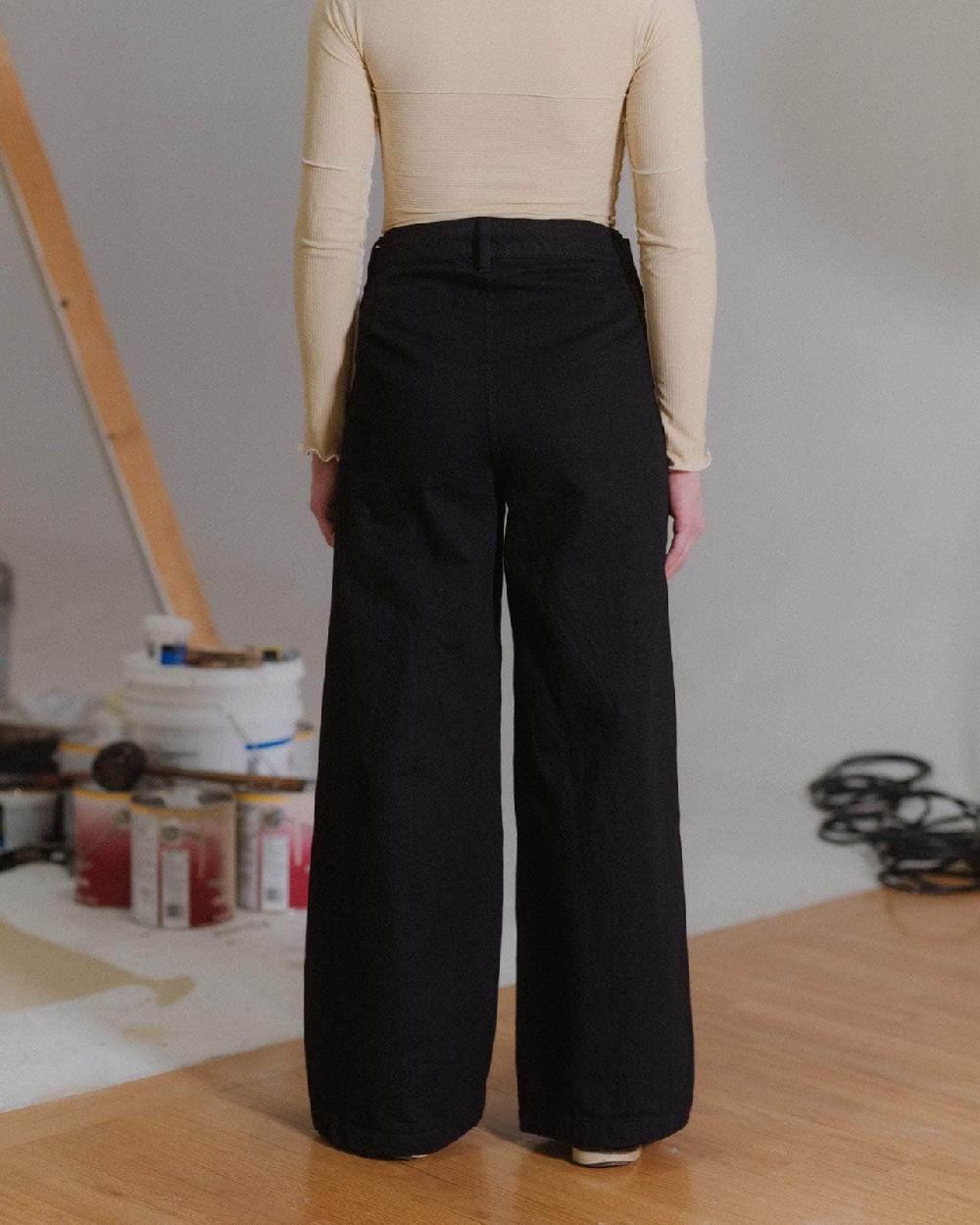 Baserange Pantalon Hale - Denim En Coton Biologique