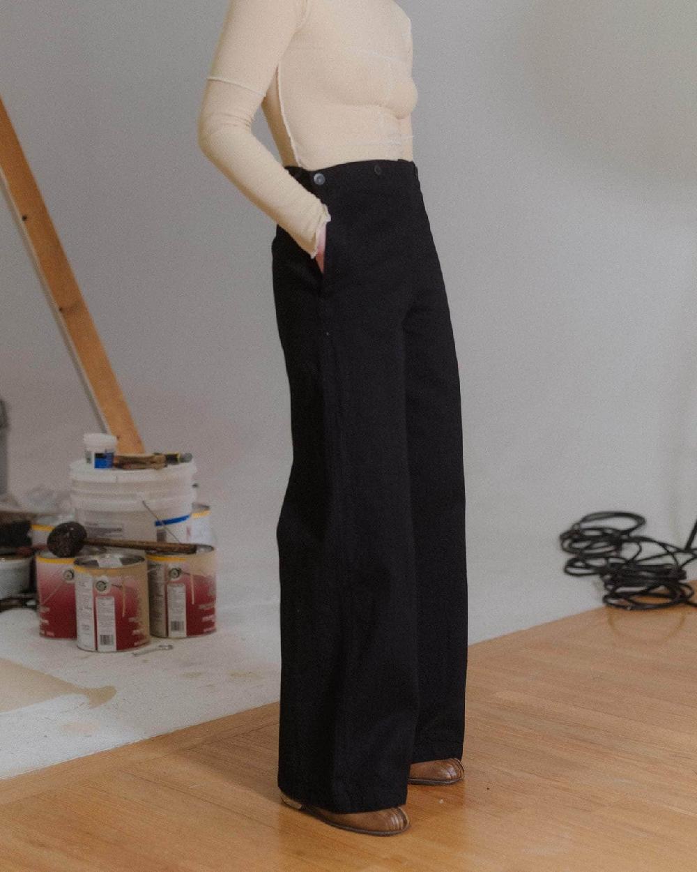 Baserange Pantalon Hale - Denim En Coton Biologique