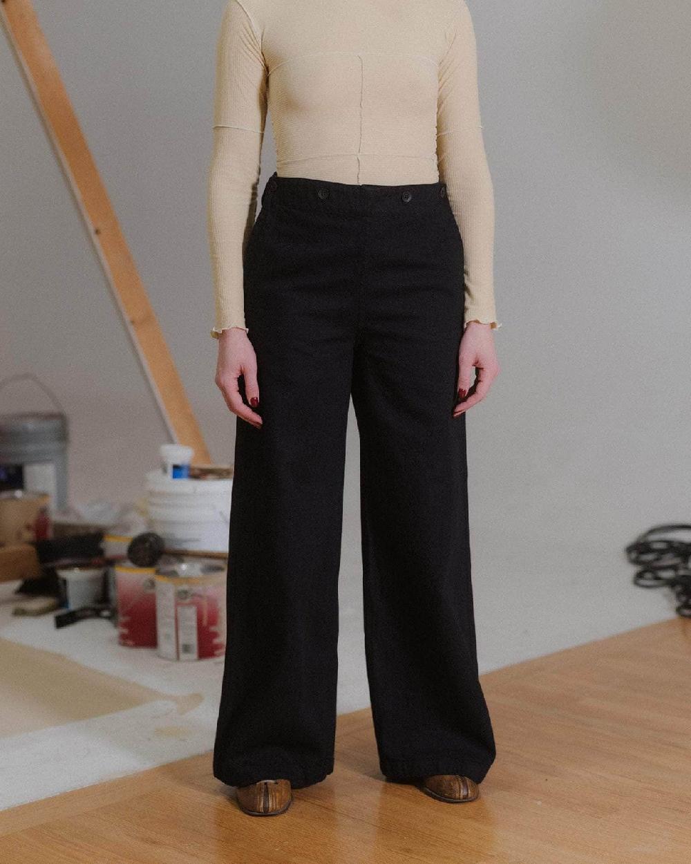 baserange Pantalon hale - Denim en coton biologique