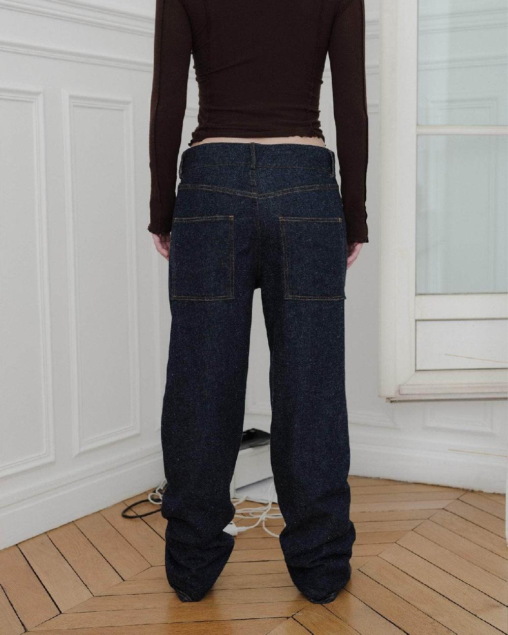 Baserange Pantalon Indre - Denim En Coton Recyclé