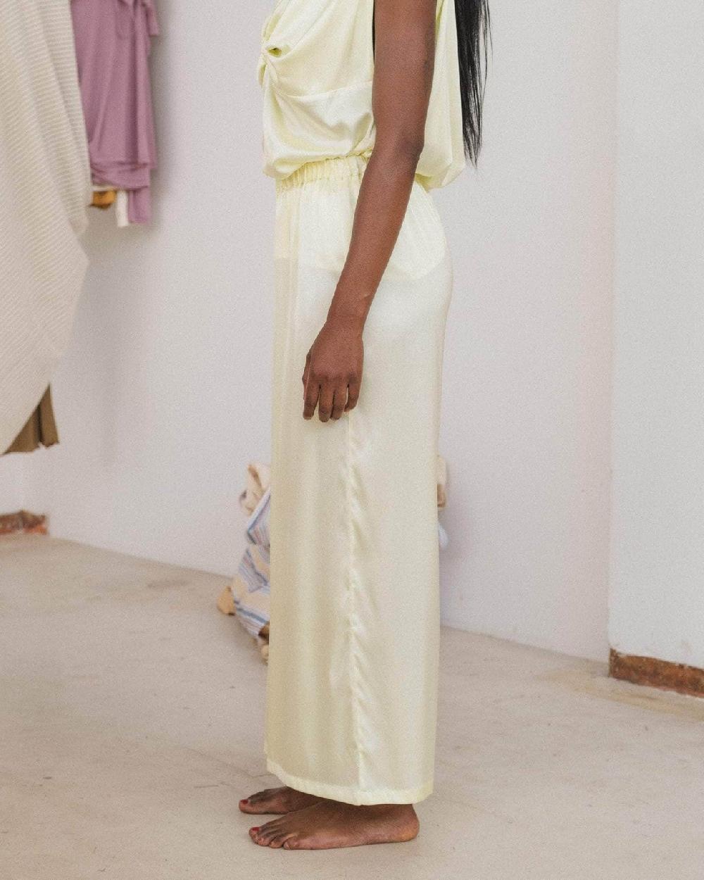 Baserange Pantalon Sepia - Satin De Soie