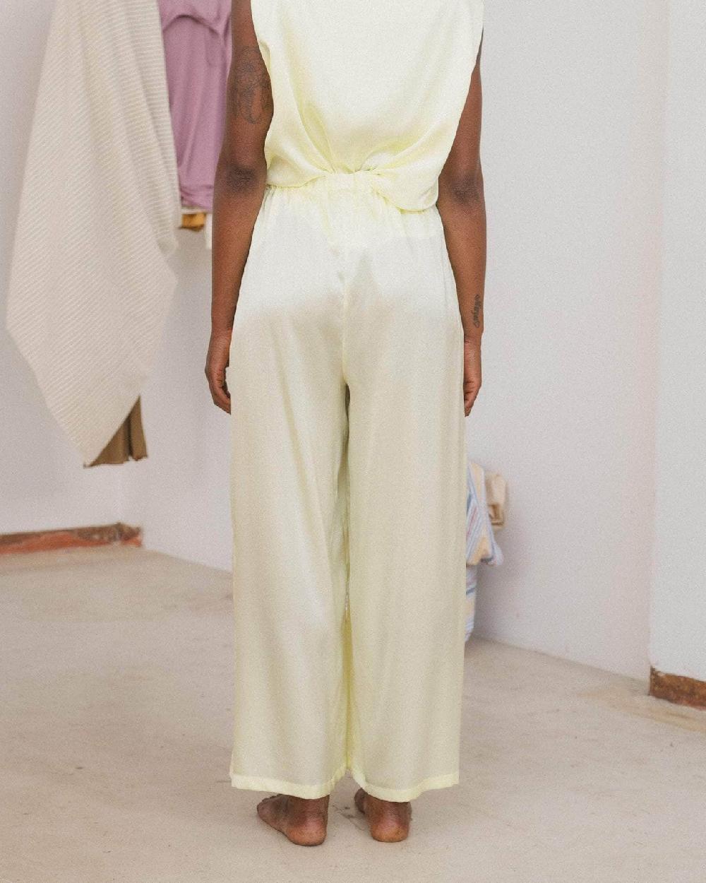 Baserange Pantalon Sepia - Satin De Soie