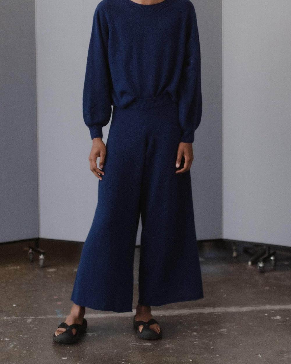 baserange Pantalon soar - Cachemire recyclé