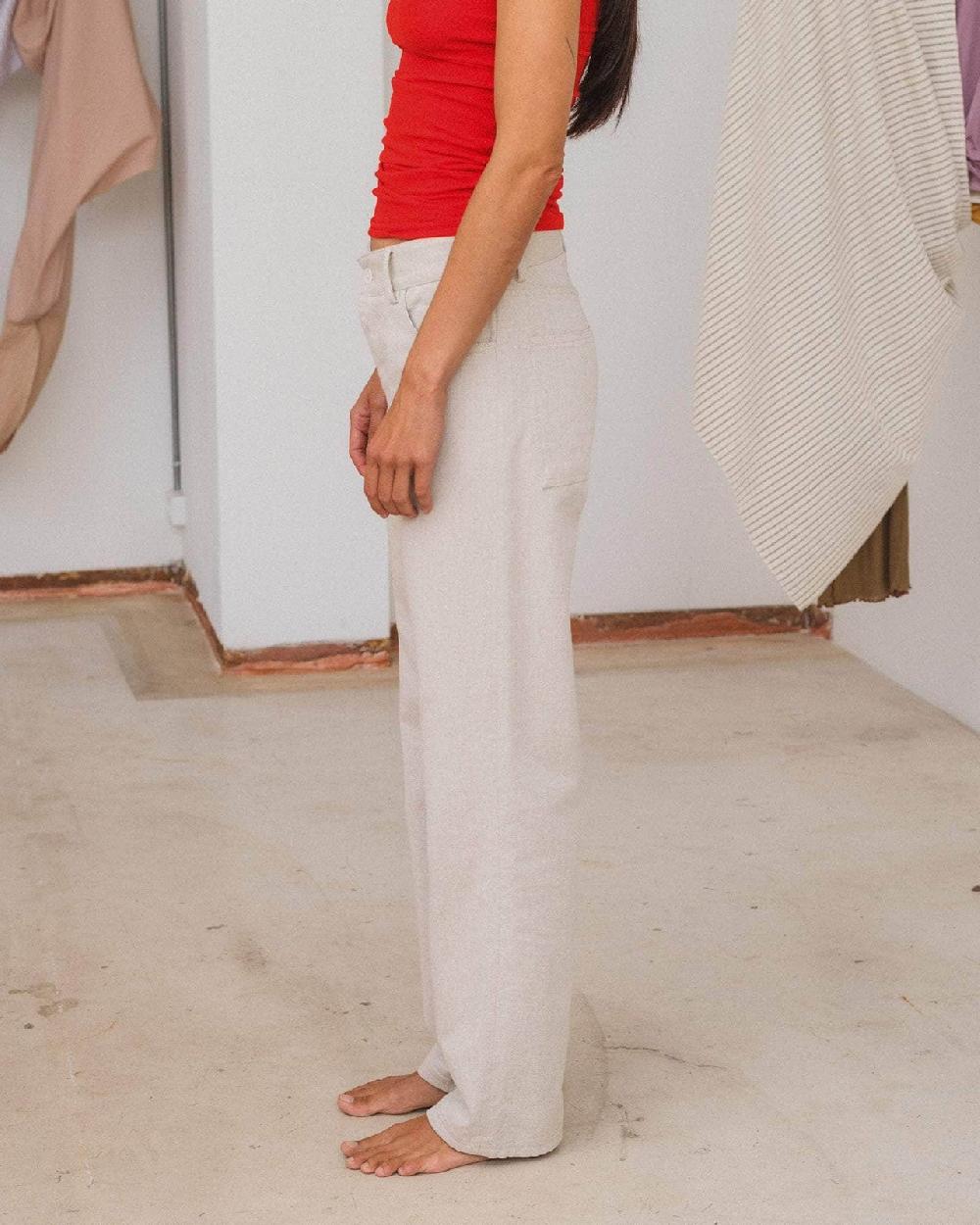 Baserange Pantalon Tajo - Denim En Coton Biologique