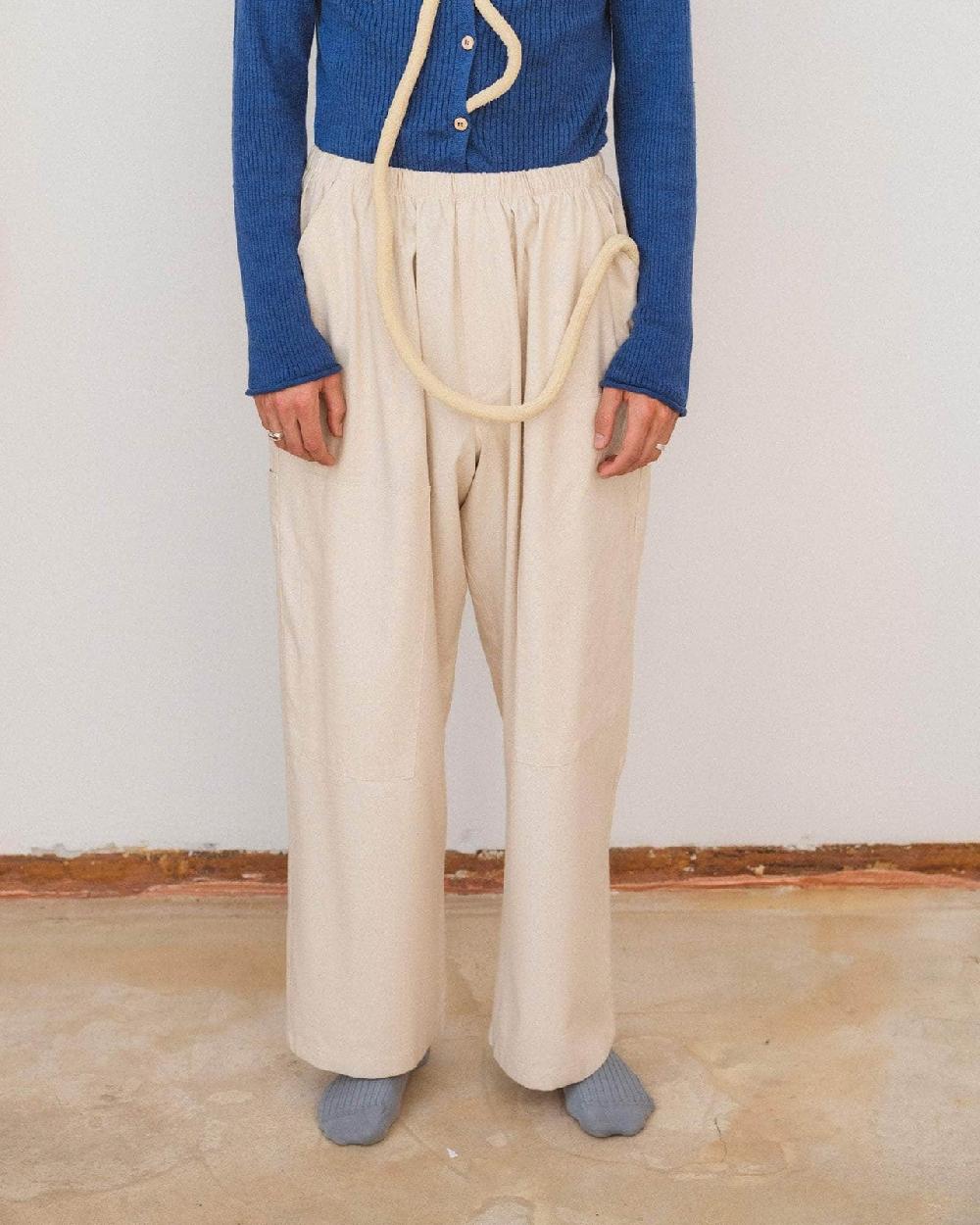 baserange pantalons gren - Soie sauvage