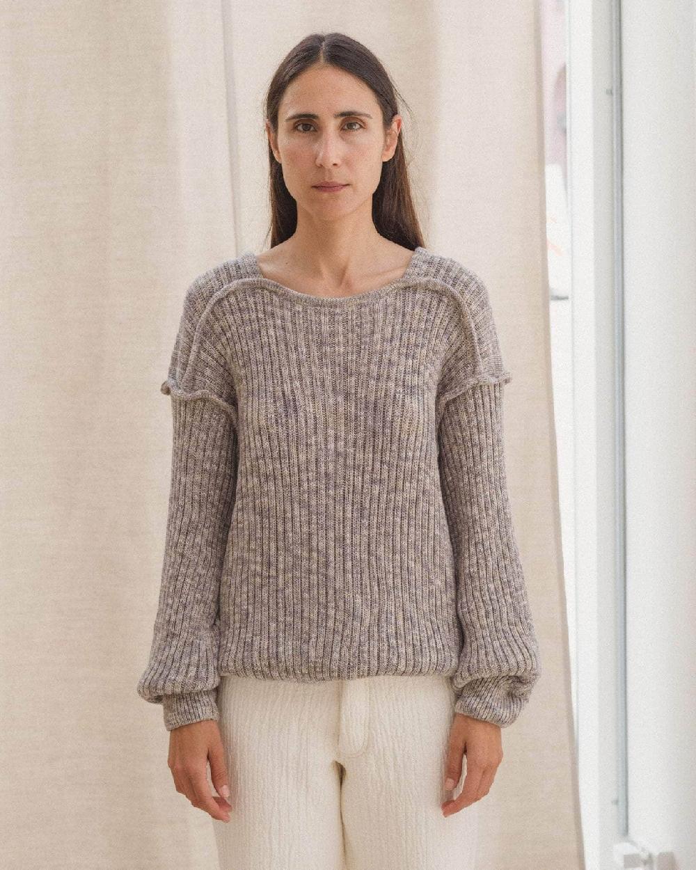 baserange pull construct - Coton biologique côtelé