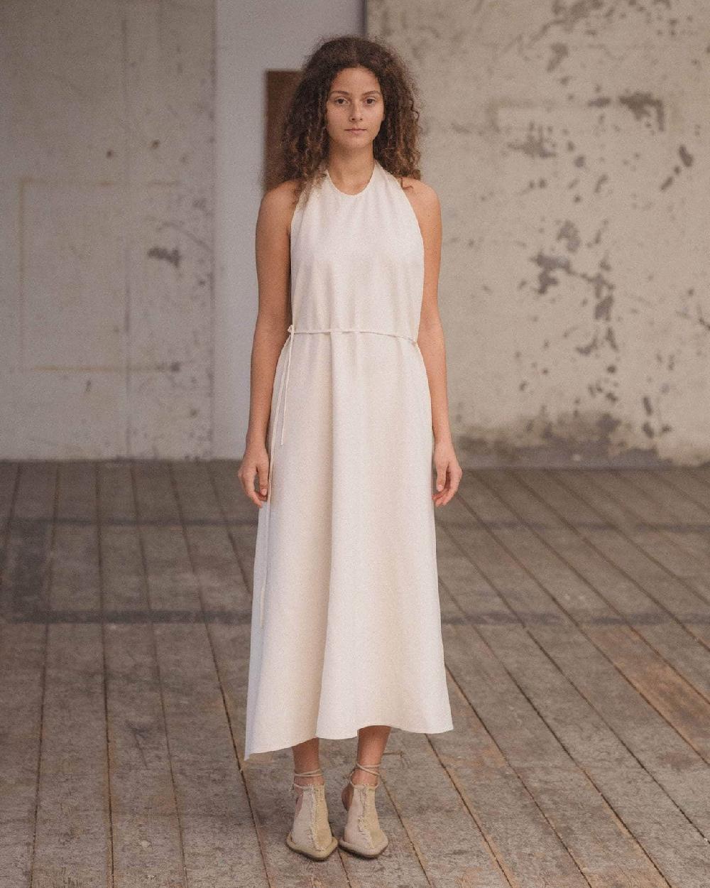 baserange Robe apron - Soie sauvage