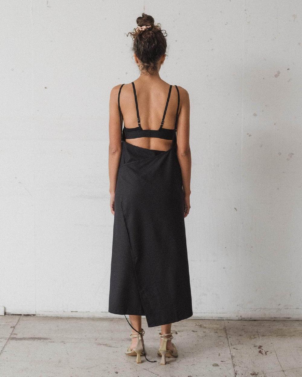 Baserange Robe Apron Yumi - Soie Sauvage