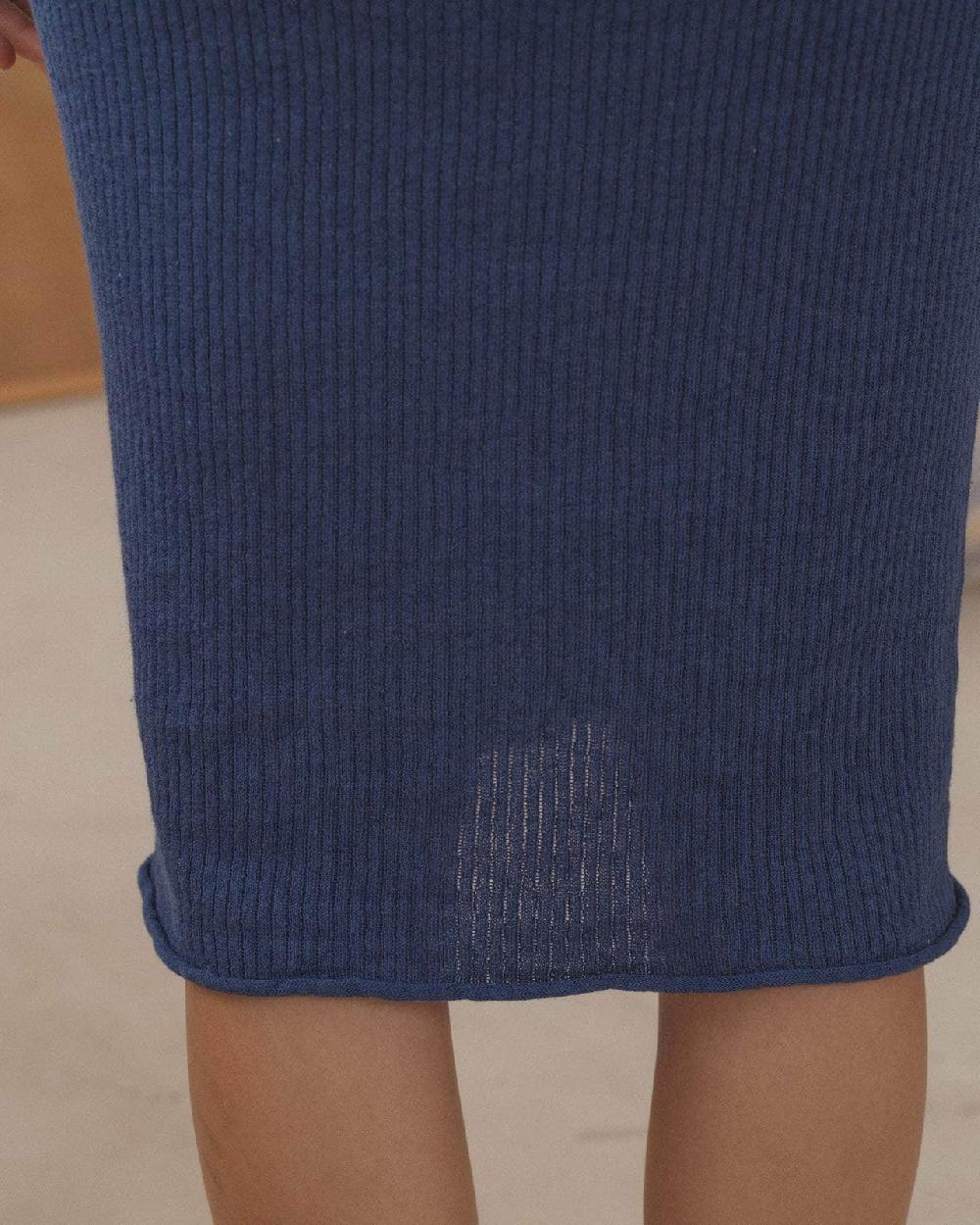 Baserange Robe Drip - Lin Côtelé Et Seacell