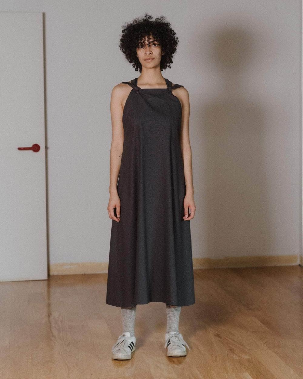 baserange Robe gren - Soie sauvage