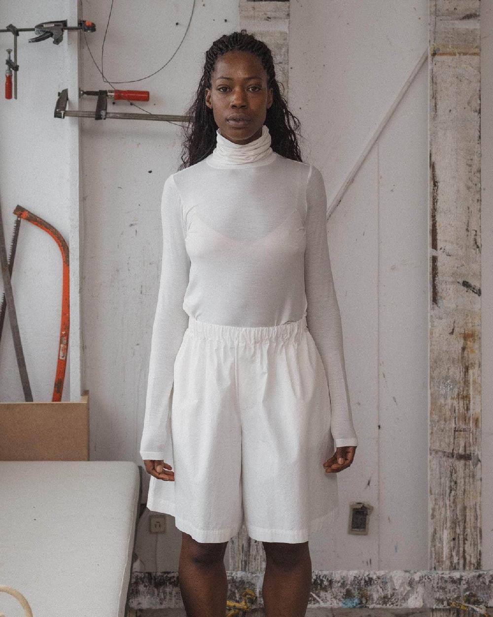 Baserange Short Stave - Popeline De Coton Biologique