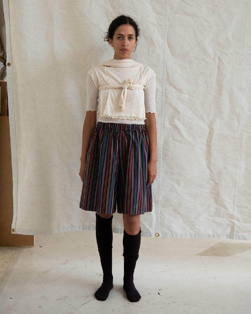 Baserange Short Stave - Popeline De Coton Biologique