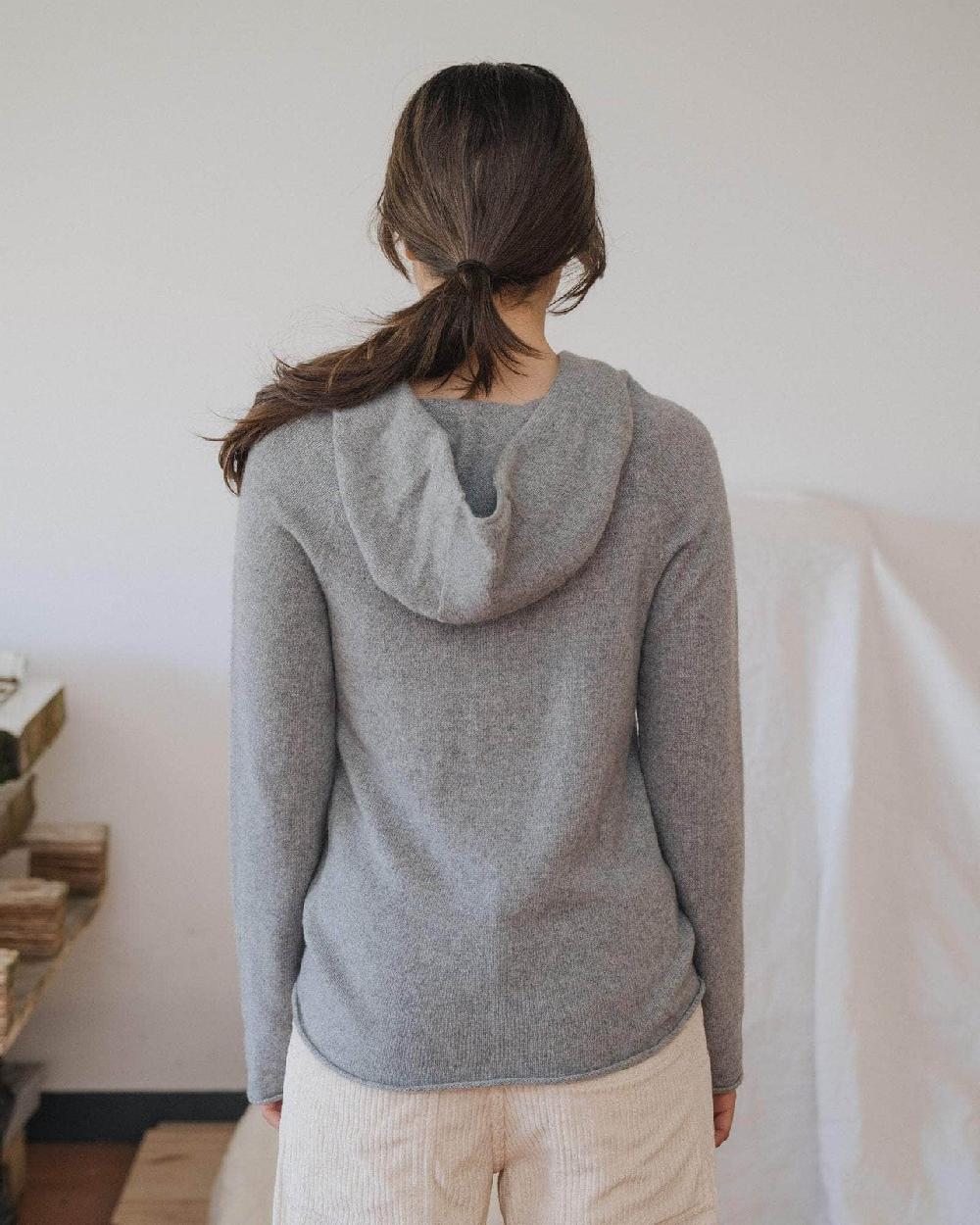 Baserange Sweat à Capuche Rim - Cachemire Recyclé