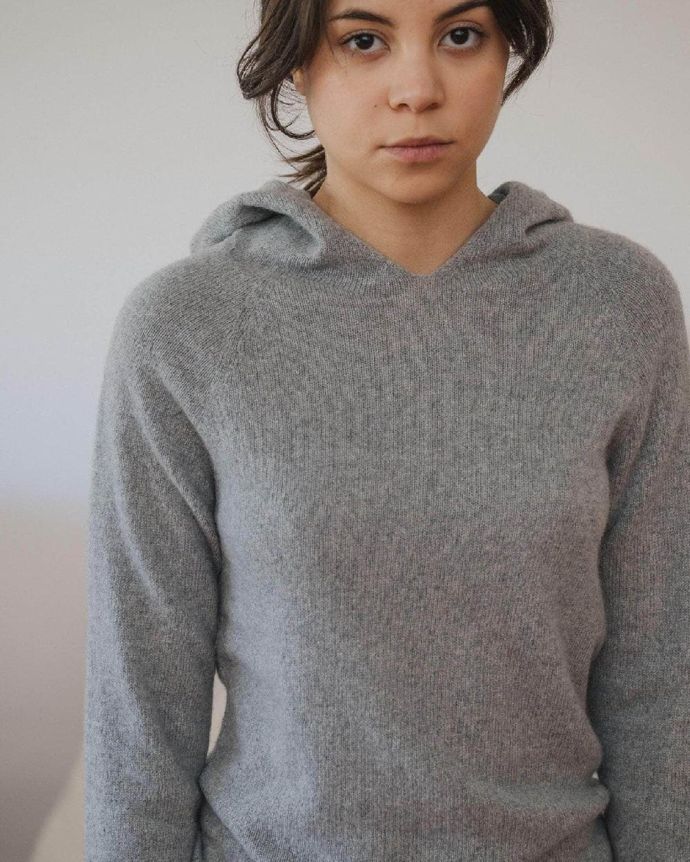 Baserange Sweat à Capuche Rim - Cachemire Recyclé