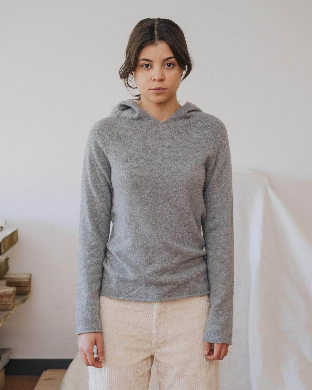 baserange Sweat à capuche rim - Cachemire recyclé