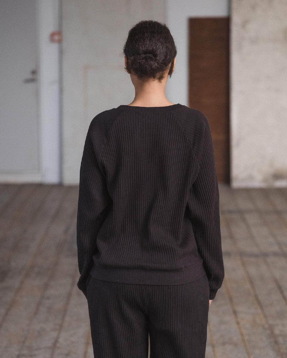 Baserange Sweat Basic - Jersey De Coton Côtelé