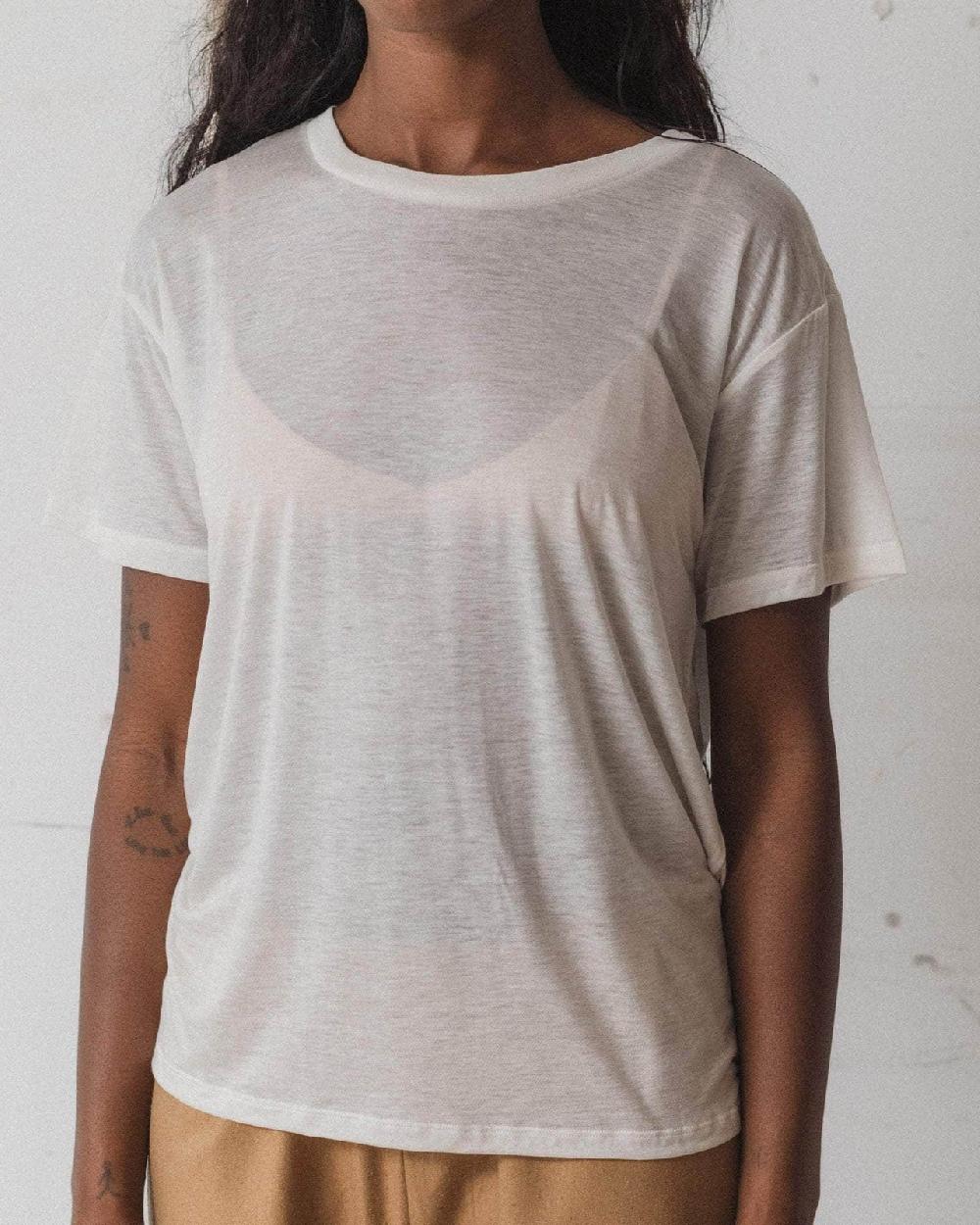 Baserange T-shirt Ample - Lyocell De Bambou