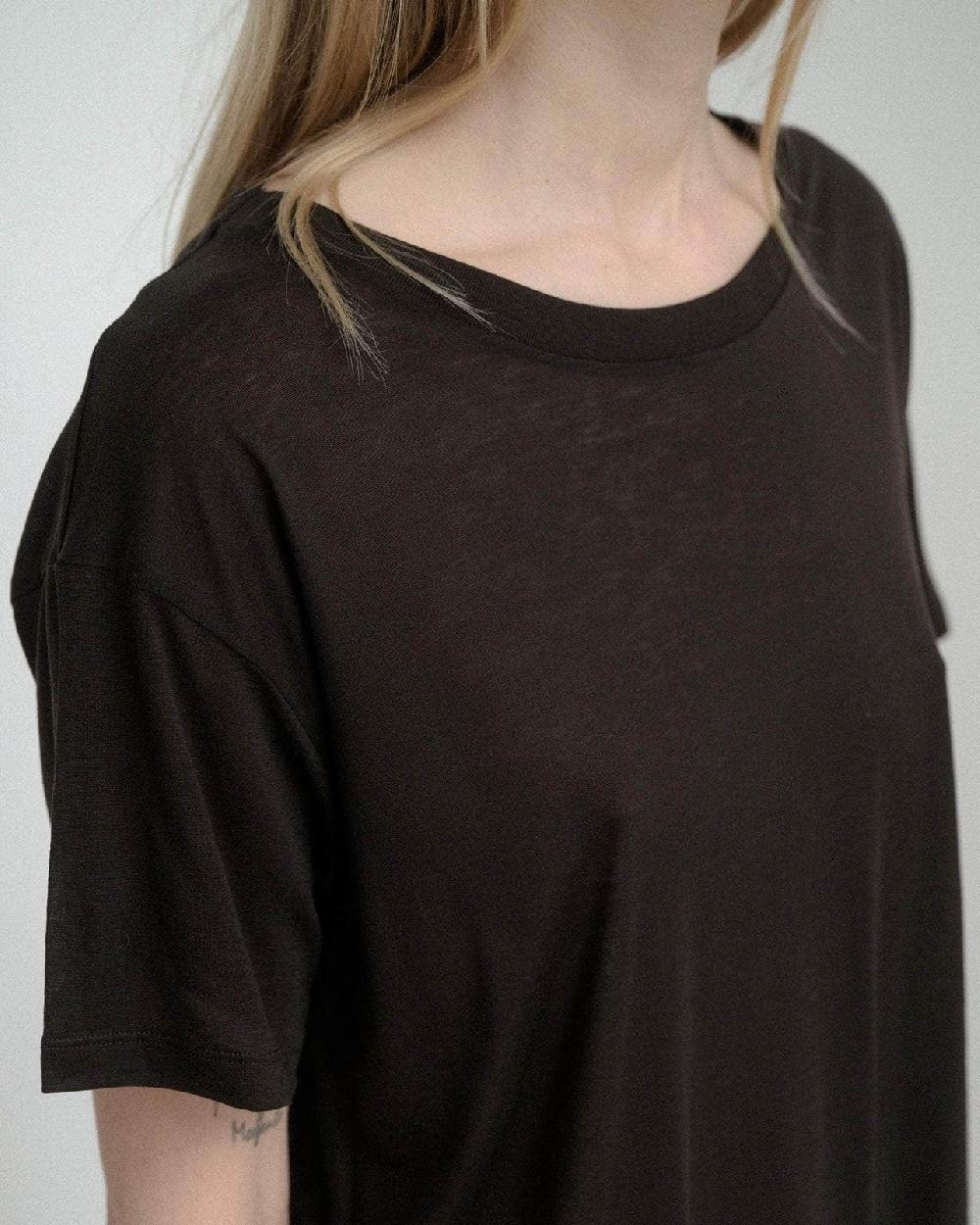 Baserange T-shirt Ample - Lyocell De Bambou