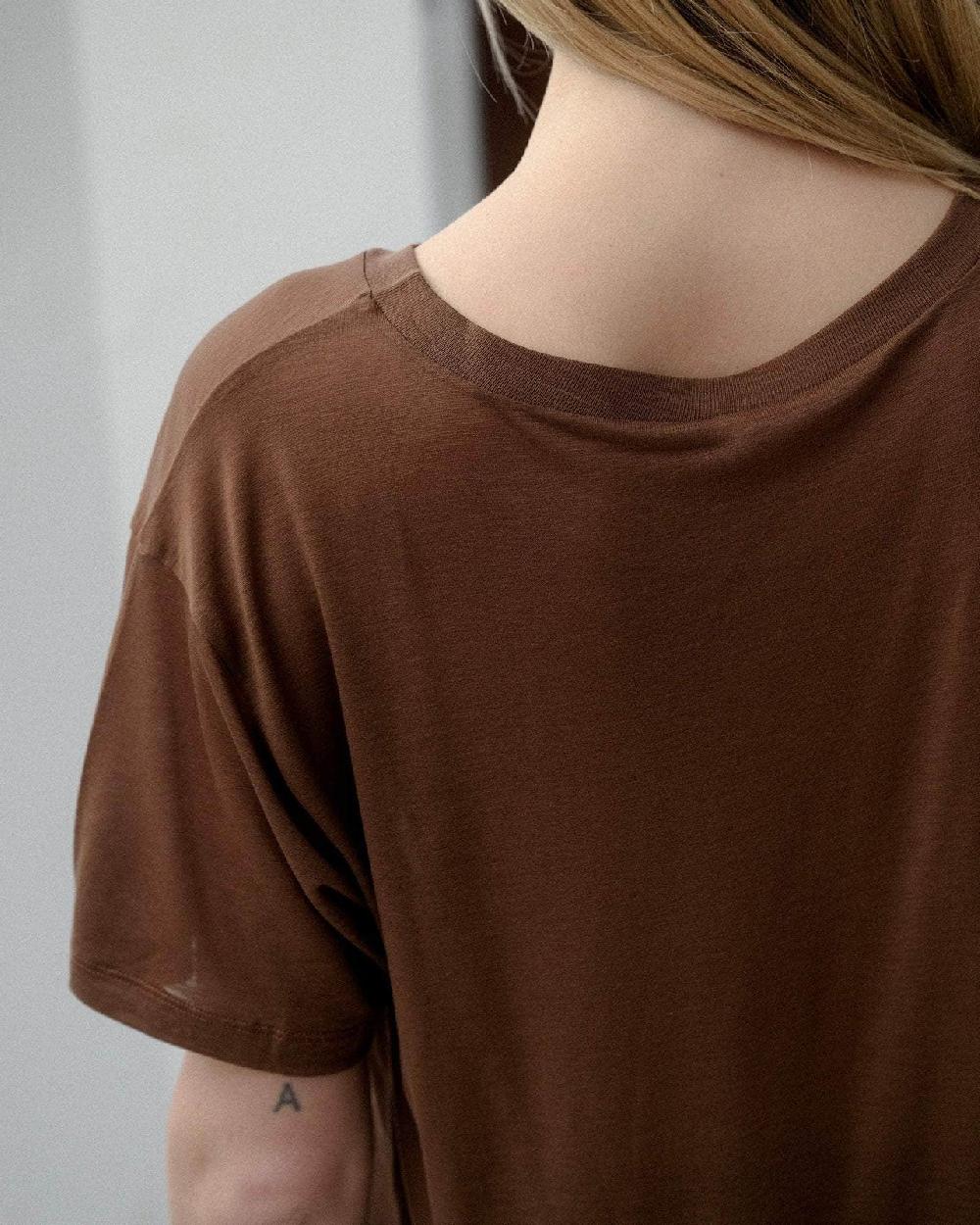 Baserange T-shirt Ample - Lyocell De Bambou
