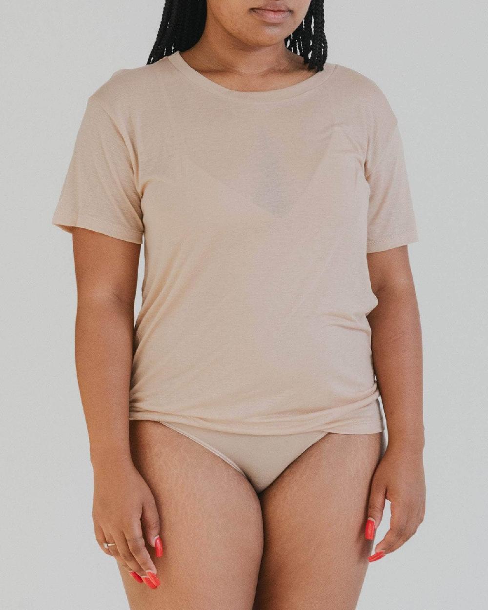 Baserange T-shirt Ample - Lyocell De Bambou