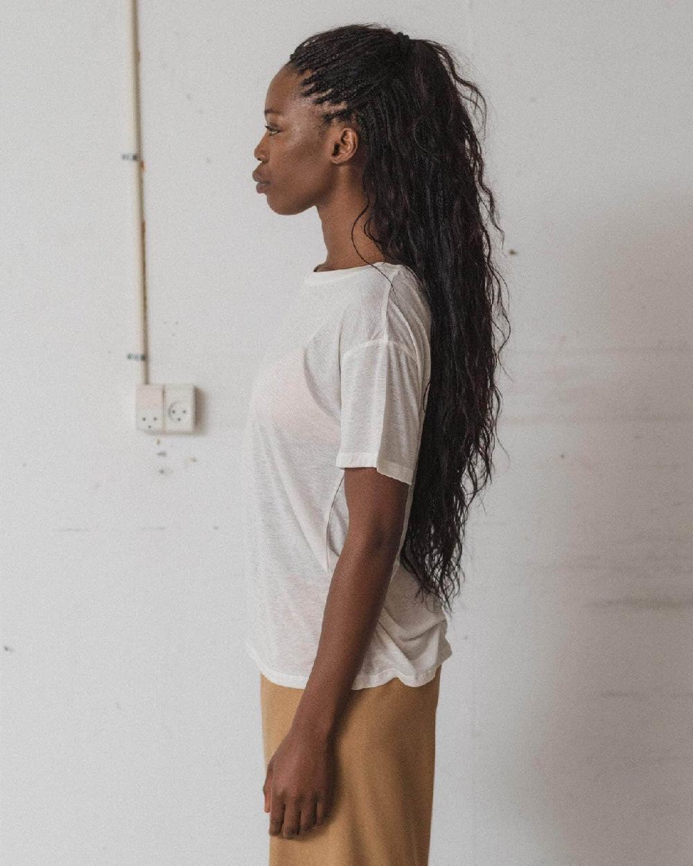 Baserange T-shirt Ample - Lyocell De Bambou