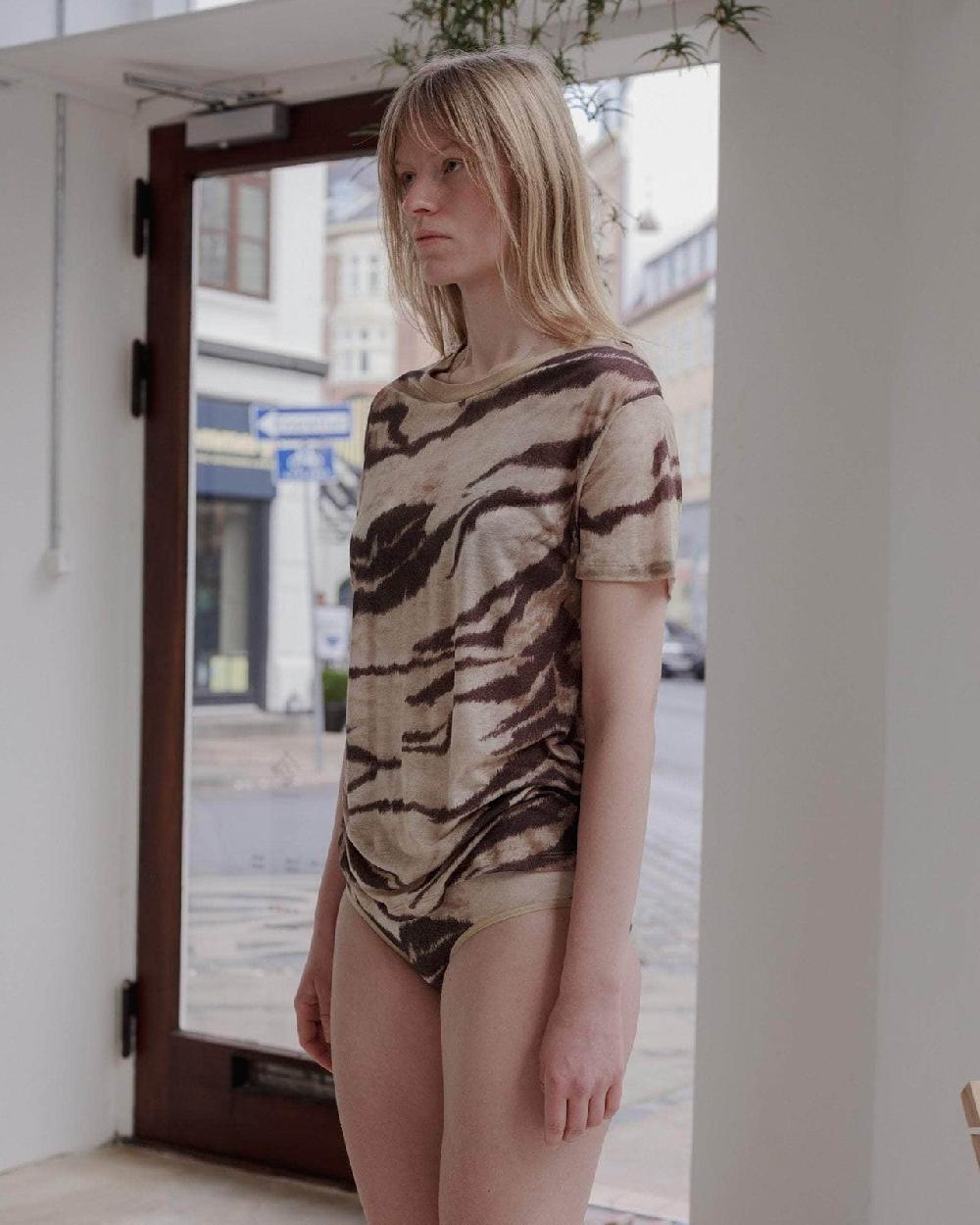 Baserange T-shirt Ample - Lyocell De Bambou