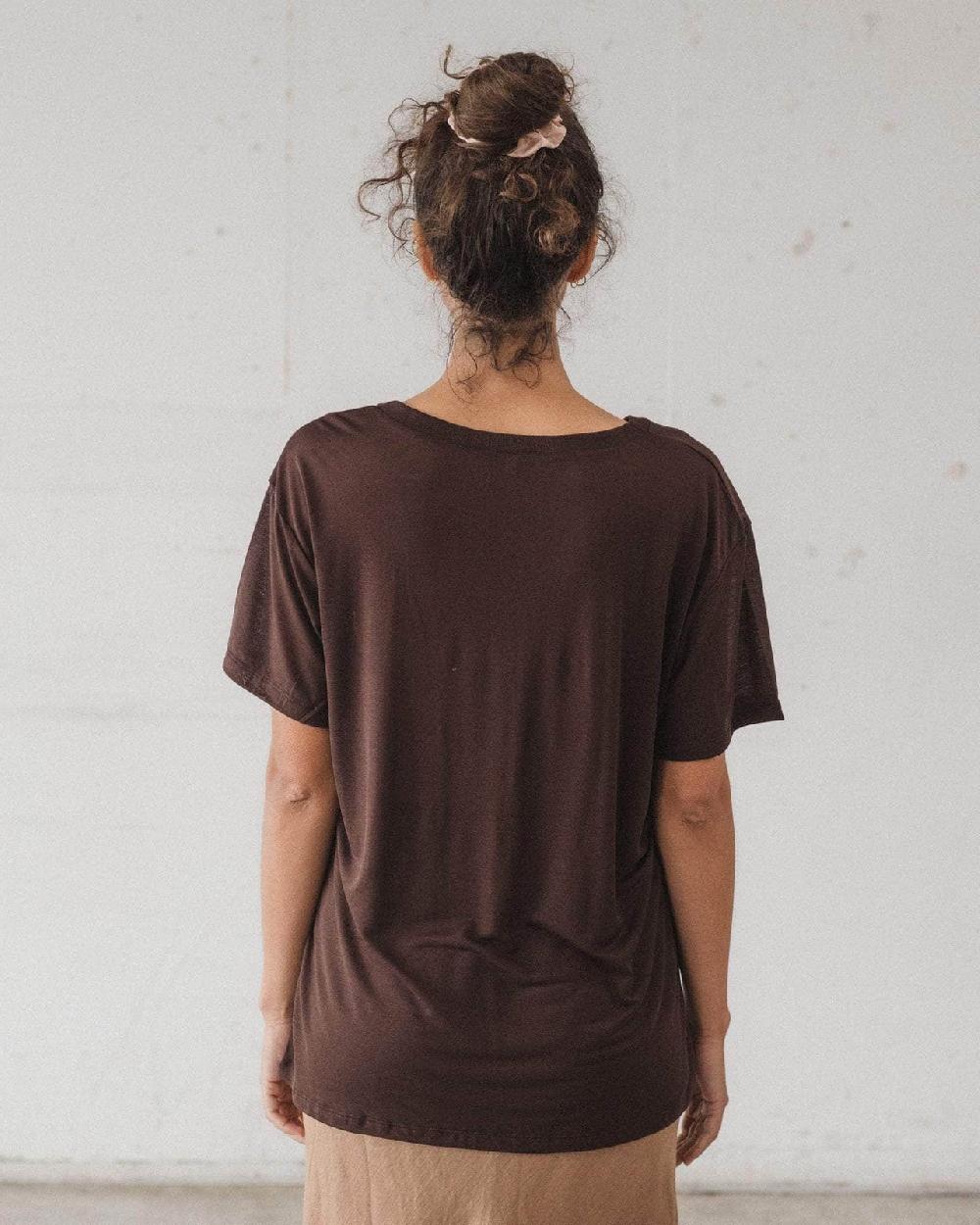 Baserange T-shirt Ample - Lyocell De Bambou