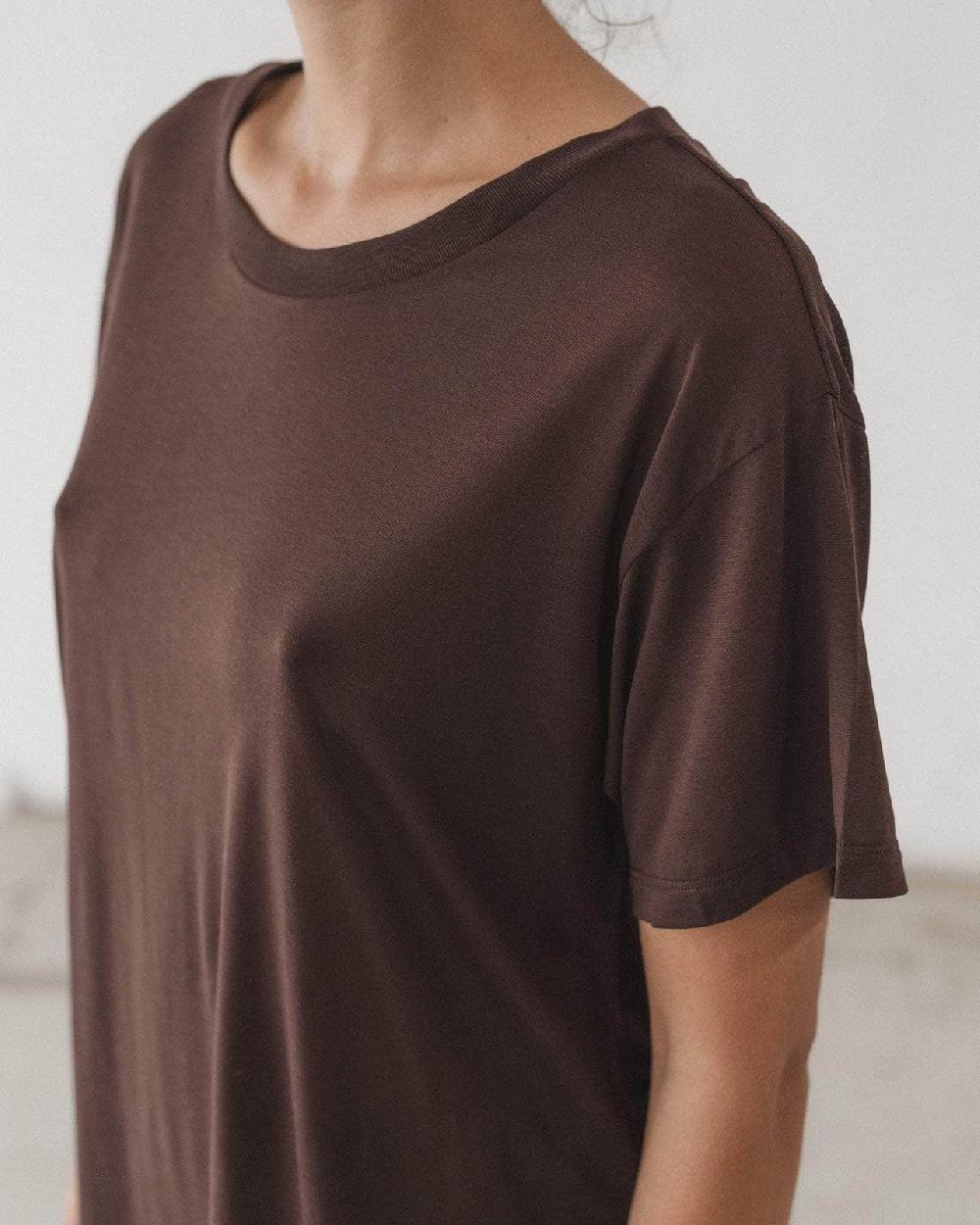 Baserange T-shirt Ample - Lyocell De Bambou