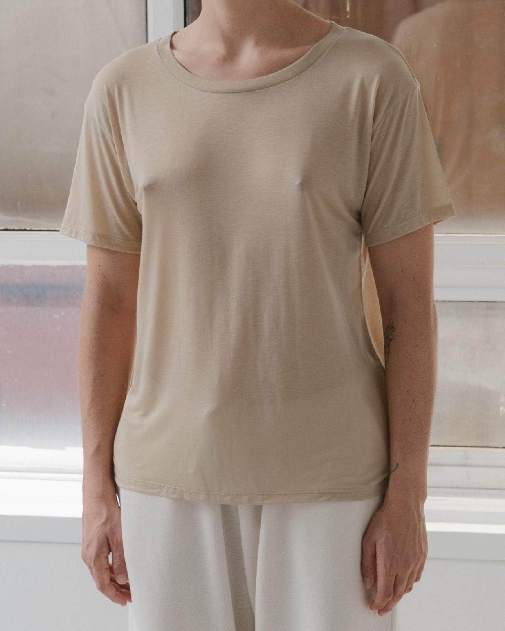 Baserange T-shirt Ample - Lyocell De Bambou