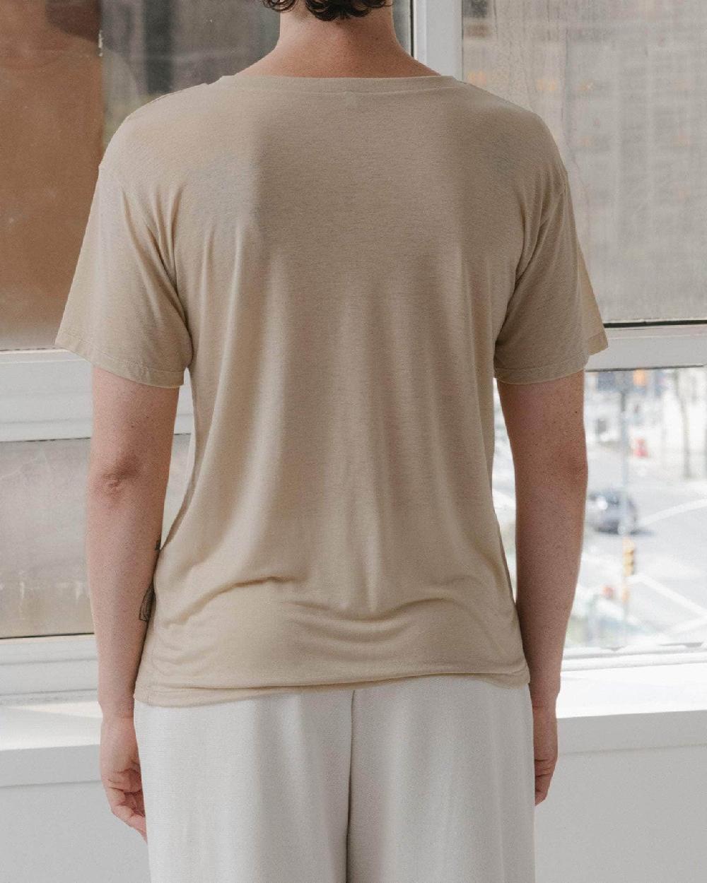 Baserange T-shirt Ample - Lyocell De Bambou