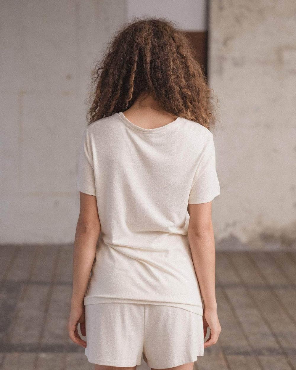 Baserange T-shirt En Soie - Jersey De Soie Sauvage