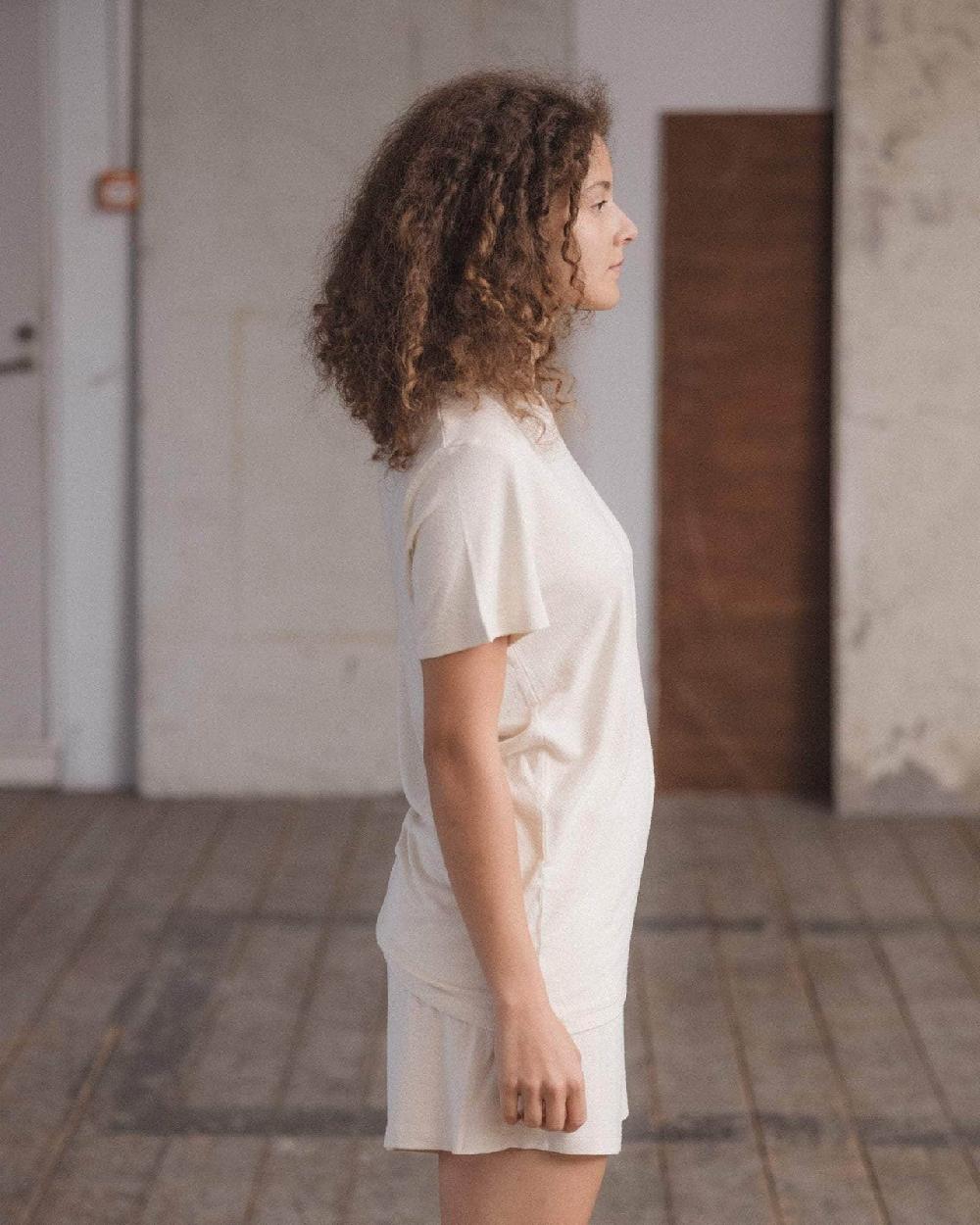 Baserange T-shirt En Soie - Jersey De Soie Sauvage