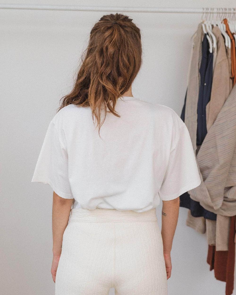 Baserange T-shirt Ponte Ample - Coton Régénératif