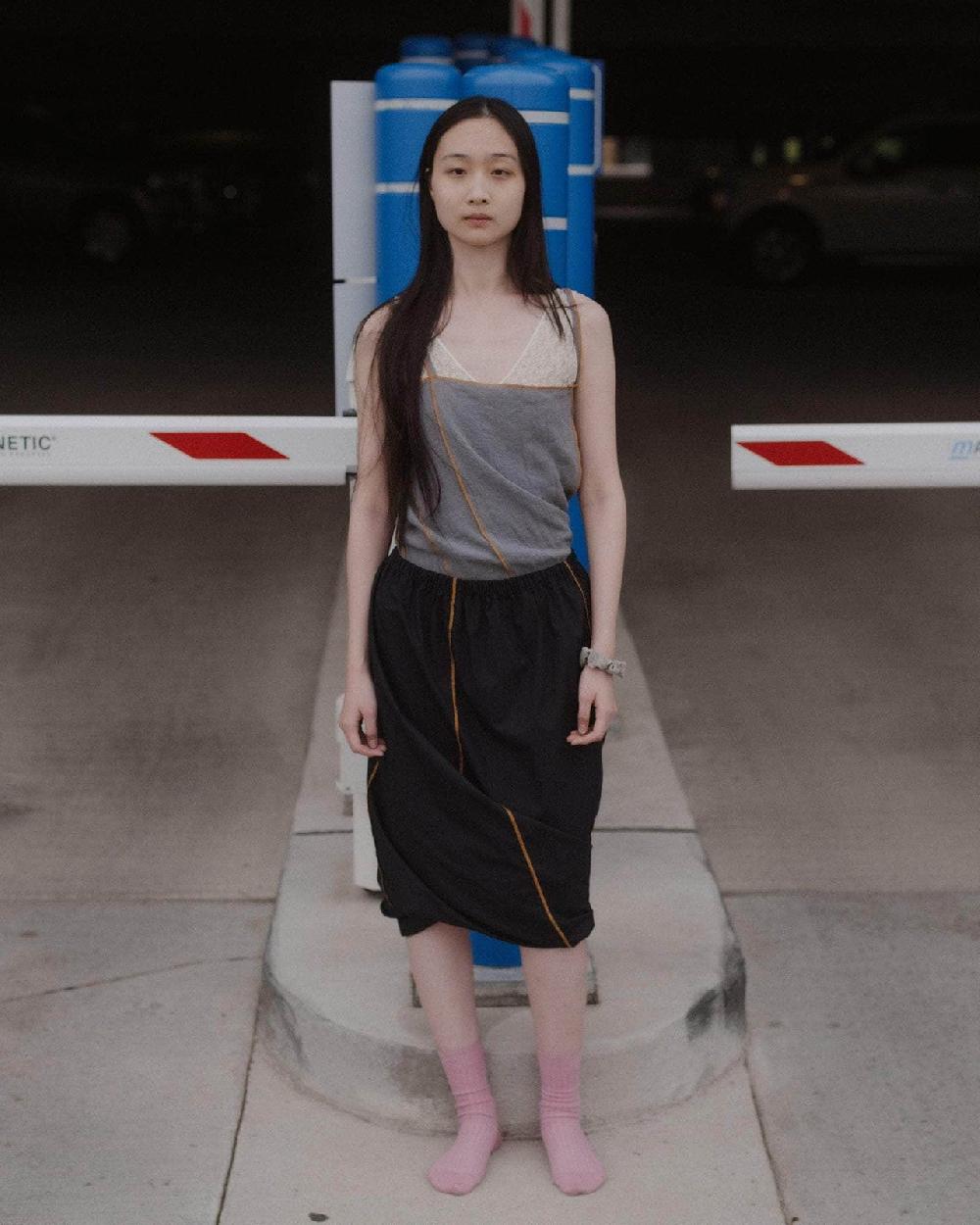 Baserange Top à Bretelles Shok - Lin Froissé