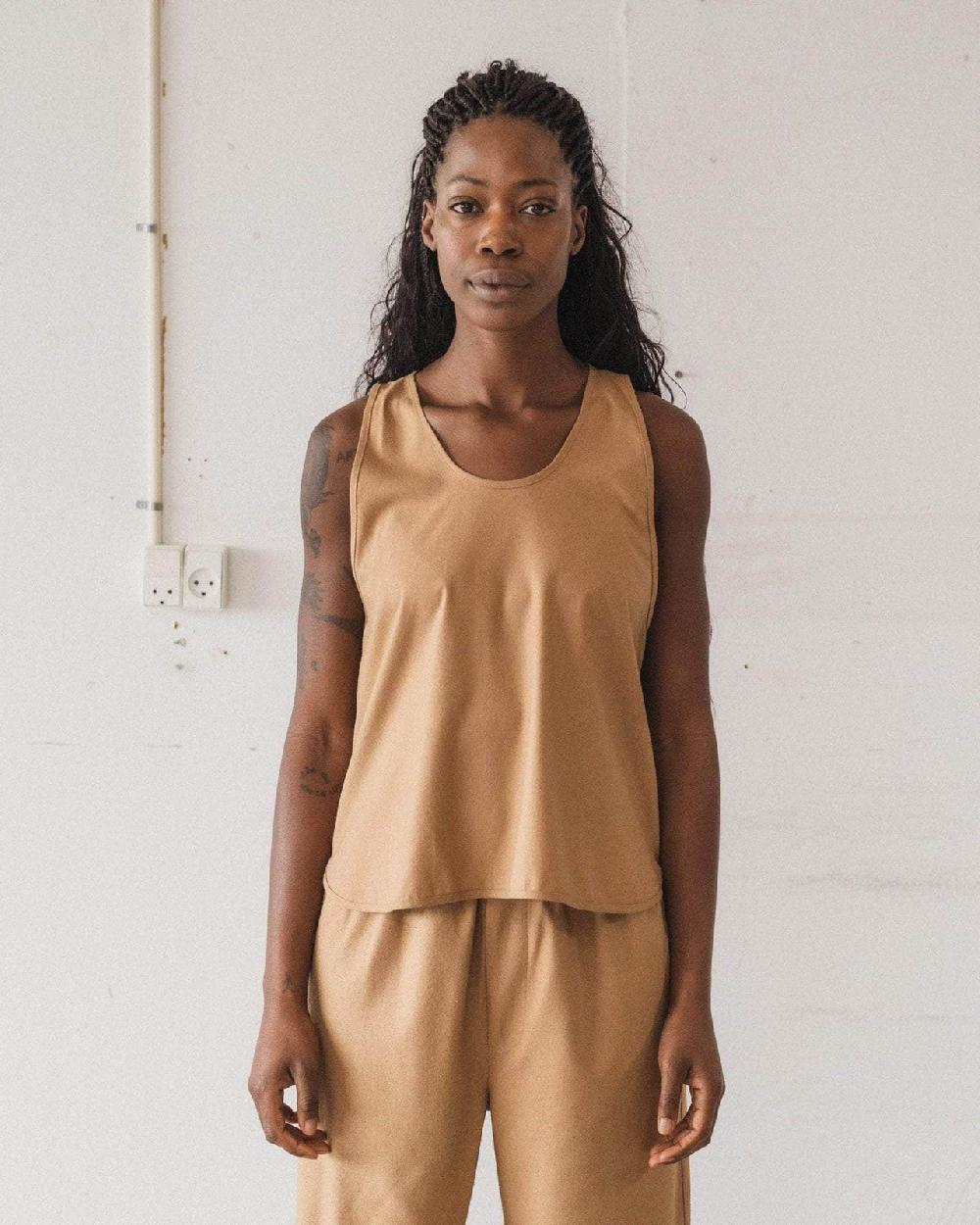 baserange Top apron - Soie sauvage