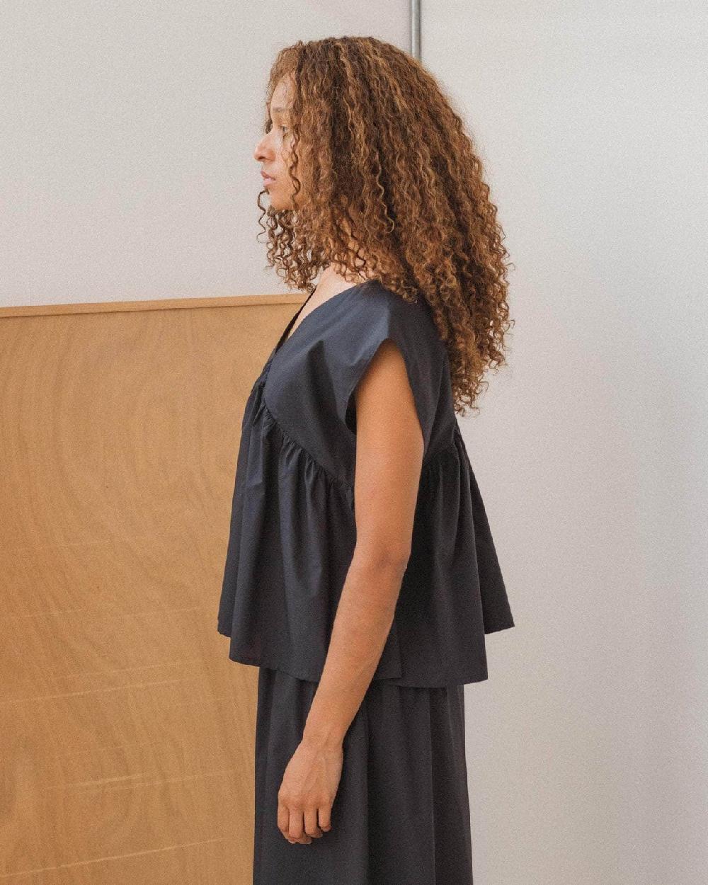 Baserange Top Cable - Popeline De Coton Biologique