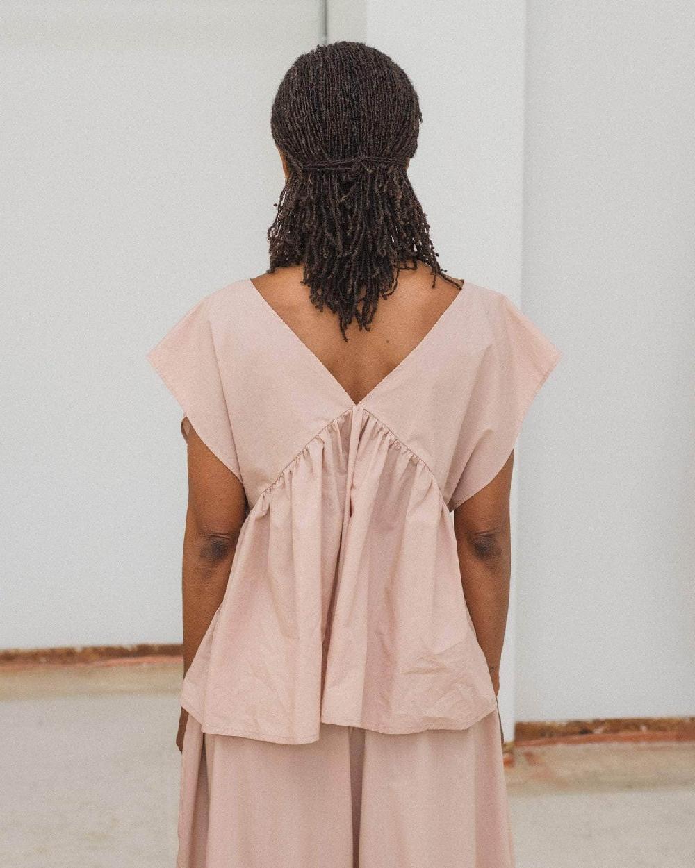 Baserange Top Cable - Popeline De Coton Biologique