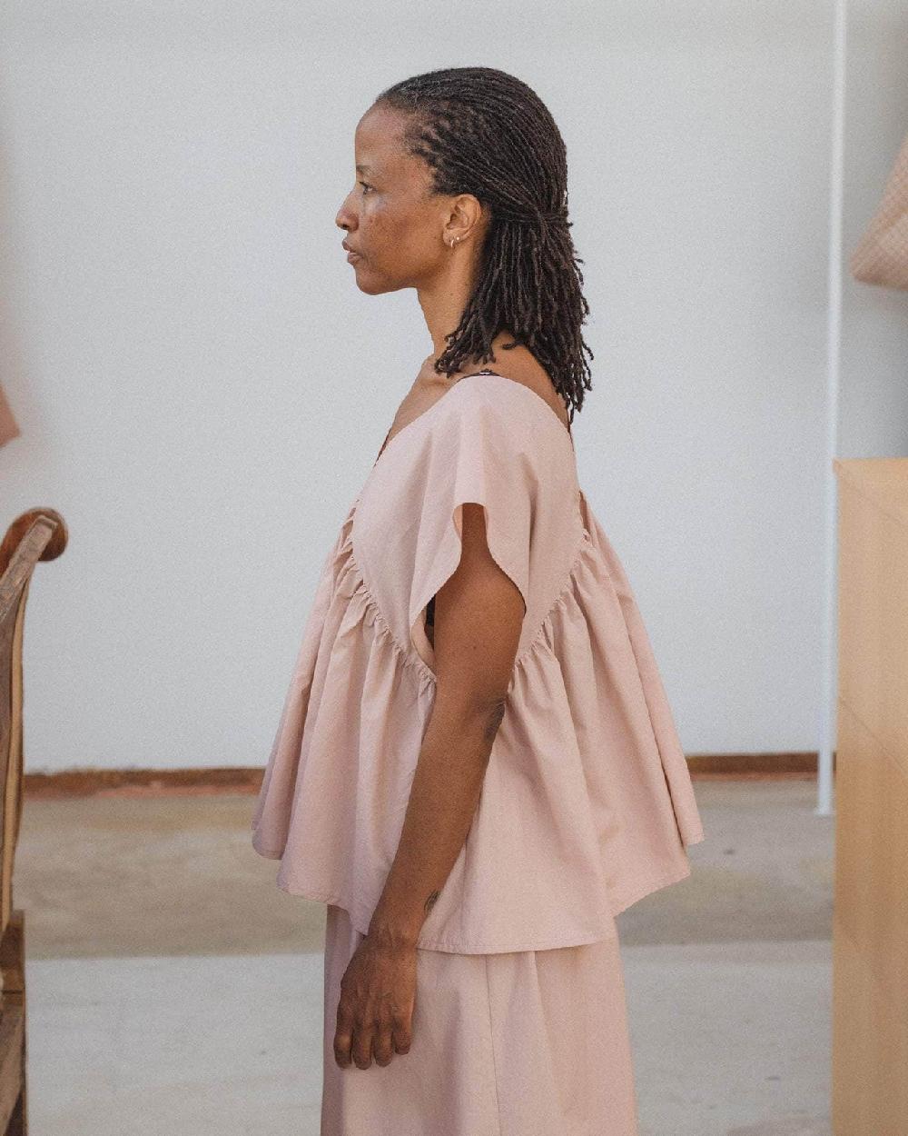 Baserange Top Cable - Popeline De Coton Biologique