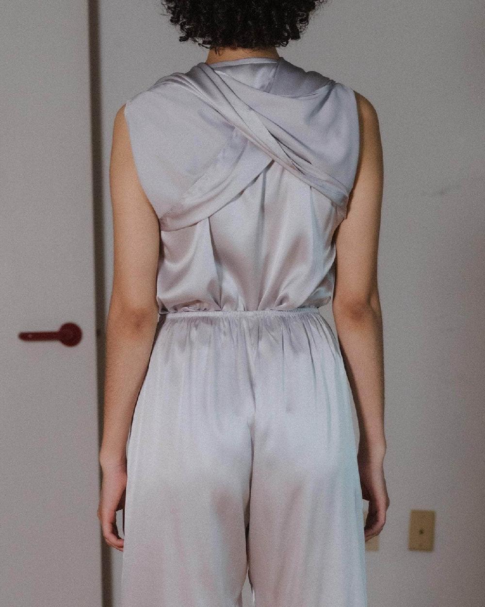 Baserange Top City à Manches Longues - Satin De Soie